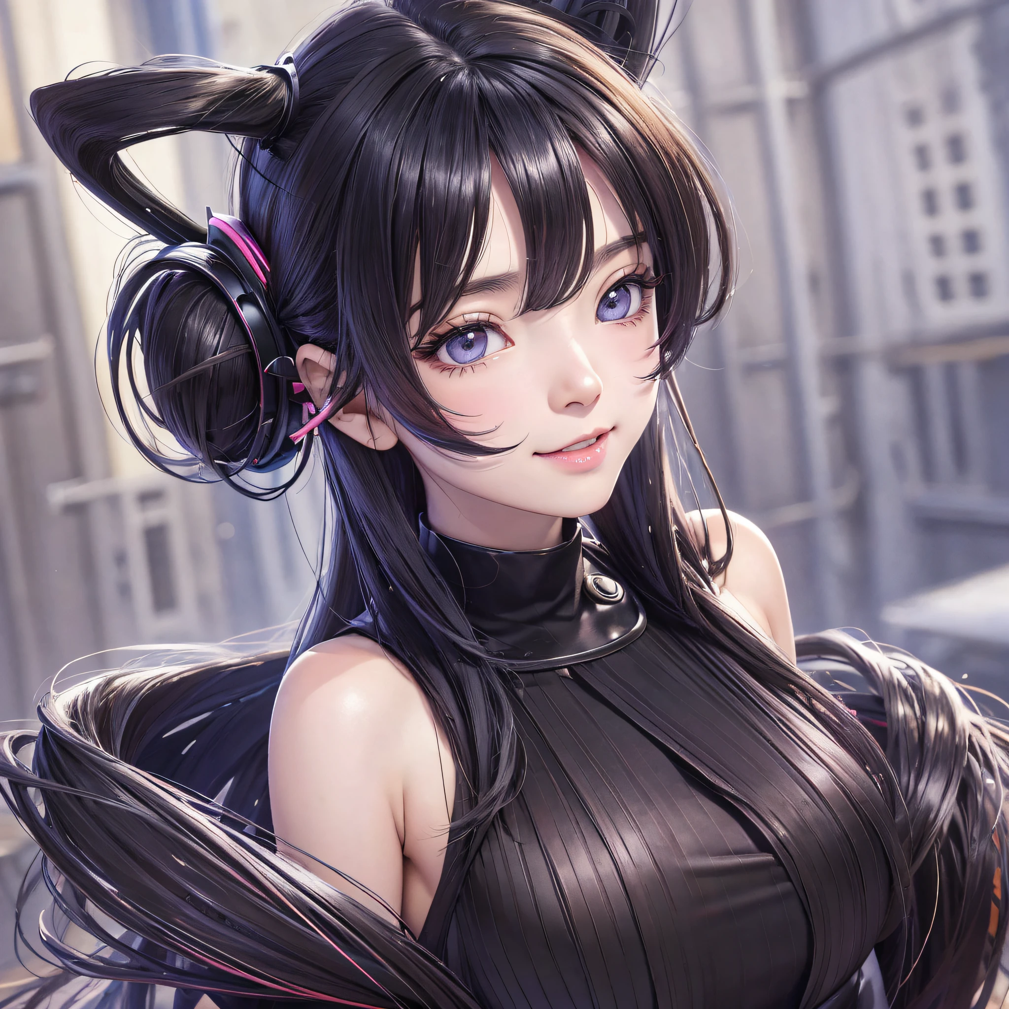 black hair, bobbles hair, wince, long eyelashes, solid circle eyes, fake animal ears, light smile, blush ear, tusk, best quality INOUE ORIHIME, Surrealism, drop shadow, anaglyph, stereogram, tachi-e, pov, atmospheric perspective, 8k, super detail, ccurate, y bikini, full body art, great bobs --auto --s2