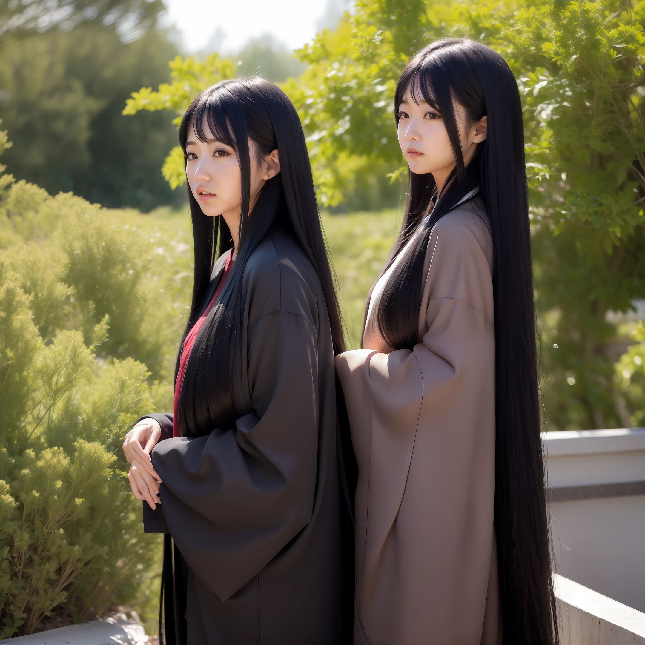 Woman, long black hair, Japan person, a little chubby