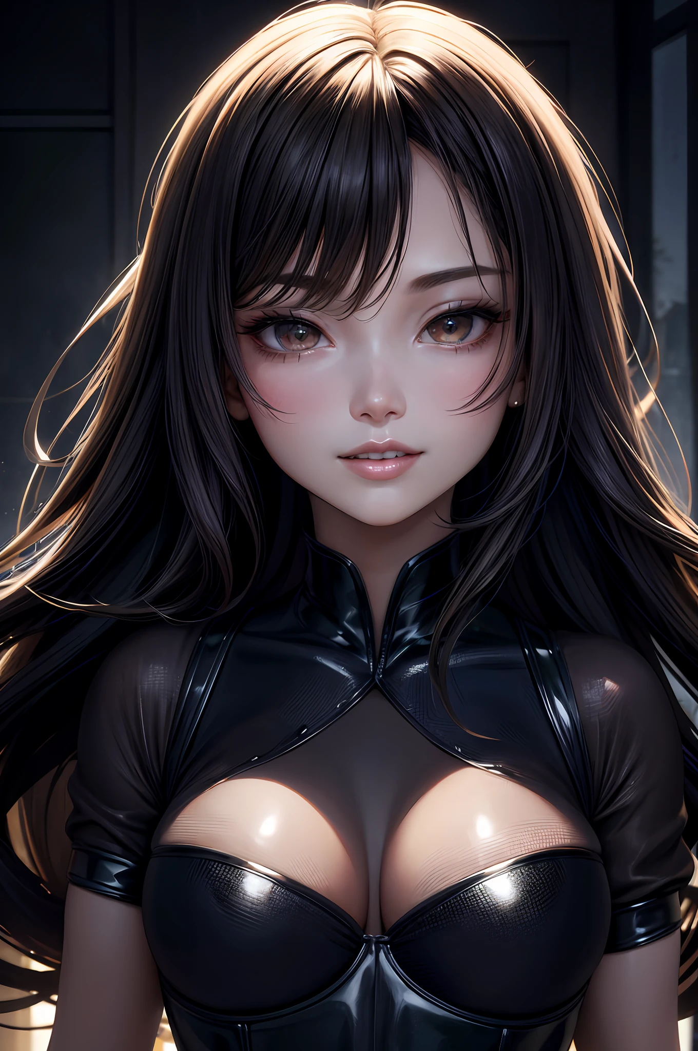 hyper realistic, ultra detailed ,(head frame), center image, Shania Yan ,nothing gonna change my love ,shania, youtube cover,(masterpiece), realistic, beautiful face, wearing a Simple beige shirt , studio lighting, cinematic light, beautiful woman, beautiful black eyes, milk beige middle hair, perfect anatomy, very cute smile, princess eyes , (black eyes), style, bioluminescent, 8 life size, 8k Resolution, human hands, curiously complete, elegant, close to perfection, dynamic, highly detailed, character sheet, concept art, smooth, positioned so that their bodies are symmetrical and balanced directly towards the viewer, amazing Incredibly beautiful 15, detailed hairstyles, hair float, glow
