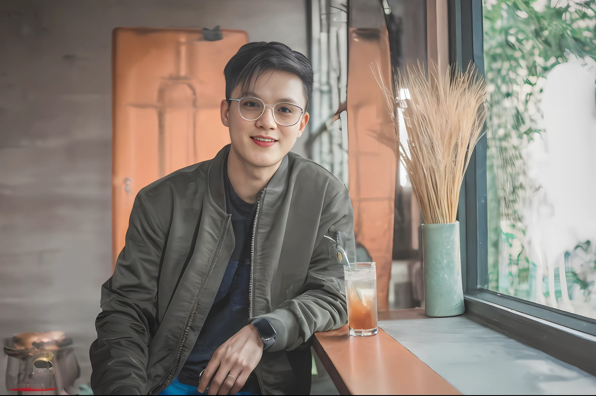 RAW photo, a portrait photo of 25 y.o man in casual clothes, night, city street, (high detailed skin:1.2), 8k uhd, dslr, soft lighting, high quality, film grain, Fujifilm XT3