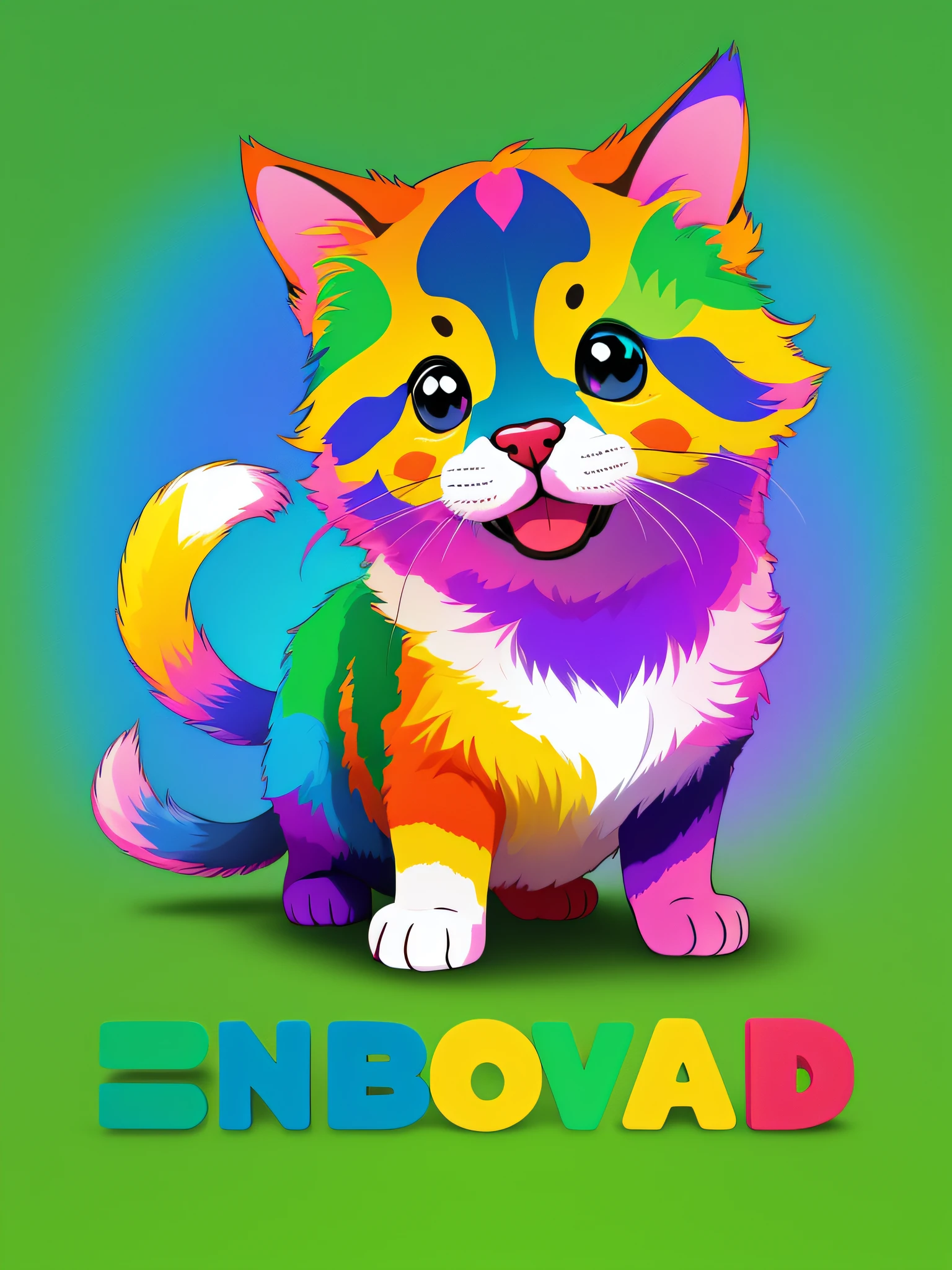 [logo] OUR PET, cute, colorful, written