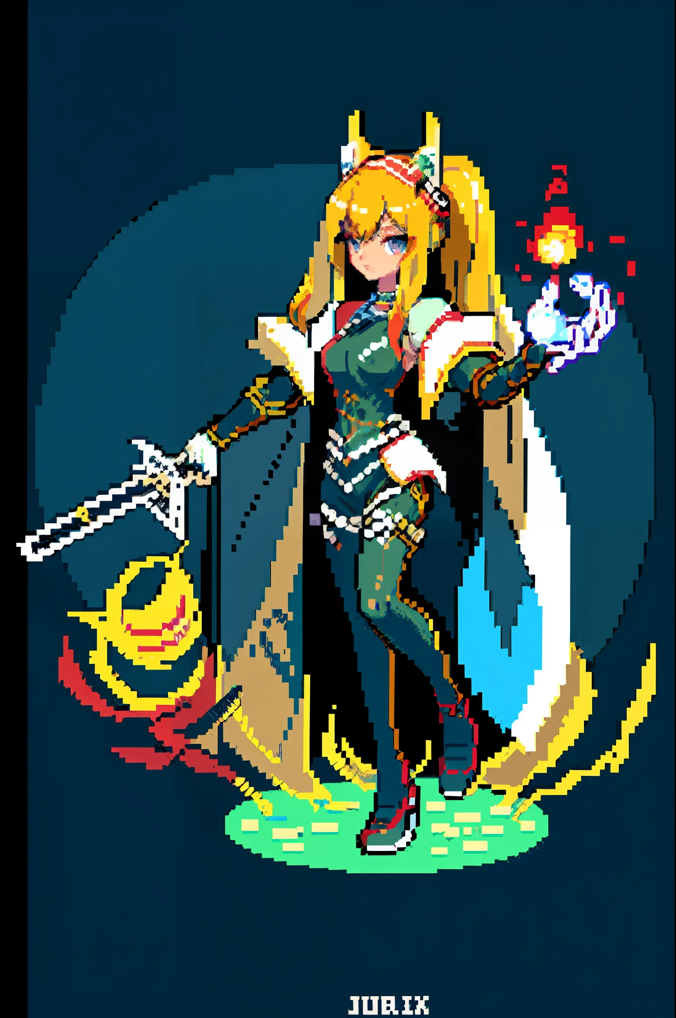 (masterpiece, top quality, best quality), pixel,pixel art,1girl,full body,