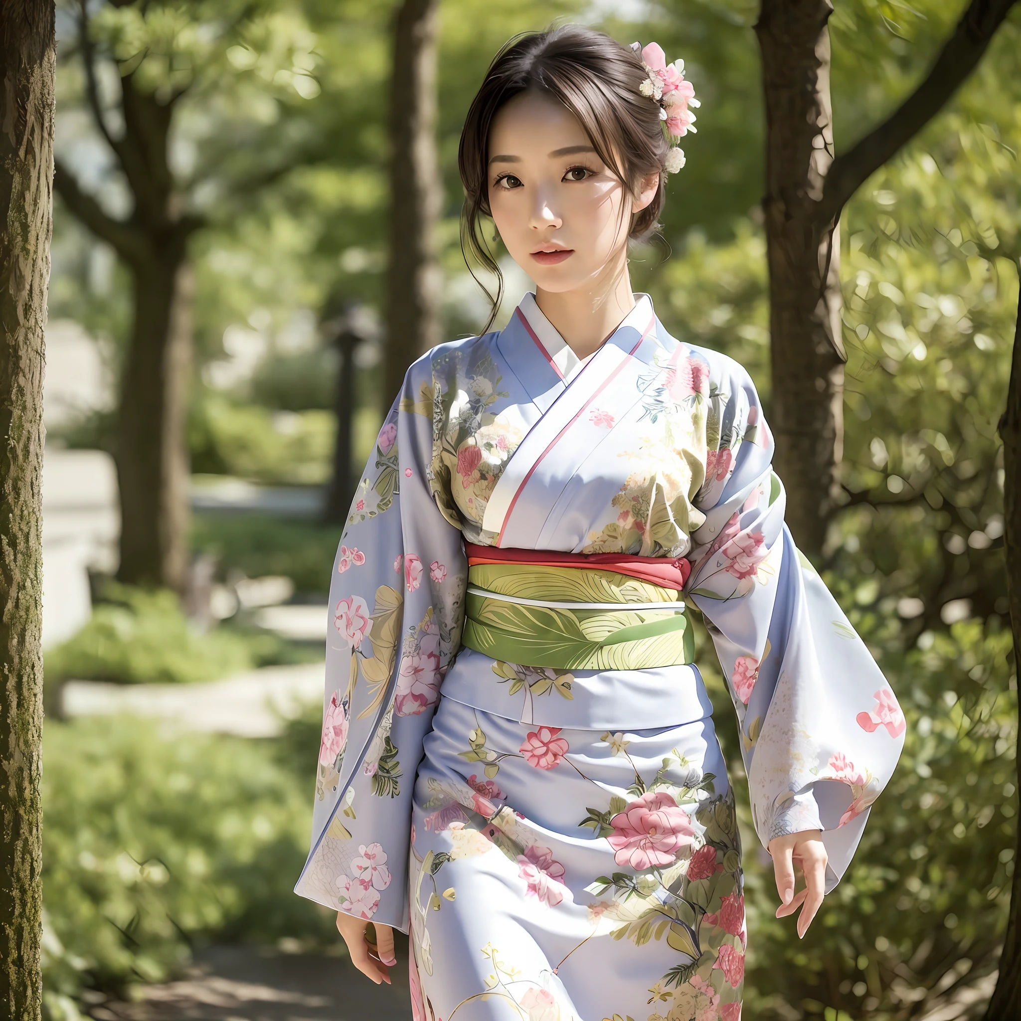 Elegance of clothing: Kimono often hides the lines of the body and is characterized by a loose silhouette. Therefore, kimono beauties have a modest but elegant posture and gait.
Enhance natural beauty: Kimono uses natural materials and does not constrain the shape of the body, which has the effect of bringing out the natural beauty. The choice of soft shades and patterns also plays a role in accentuating the individual charm.
Delicate ornaments: Japanese beauties tend to choose delicate and beautiful ornaments. By paying attention to details such as obi fastening and hair ornaments, it creates harmony and elegance of the whole.
Natural makeup and hairstyle: Japanese beauties tend to prefer natural makeup and simple hairstyles. By applying natural light makeup to the skin and keeping the hair simple, we pursue beauty that is in harmony with the texture of Japanese clothing.