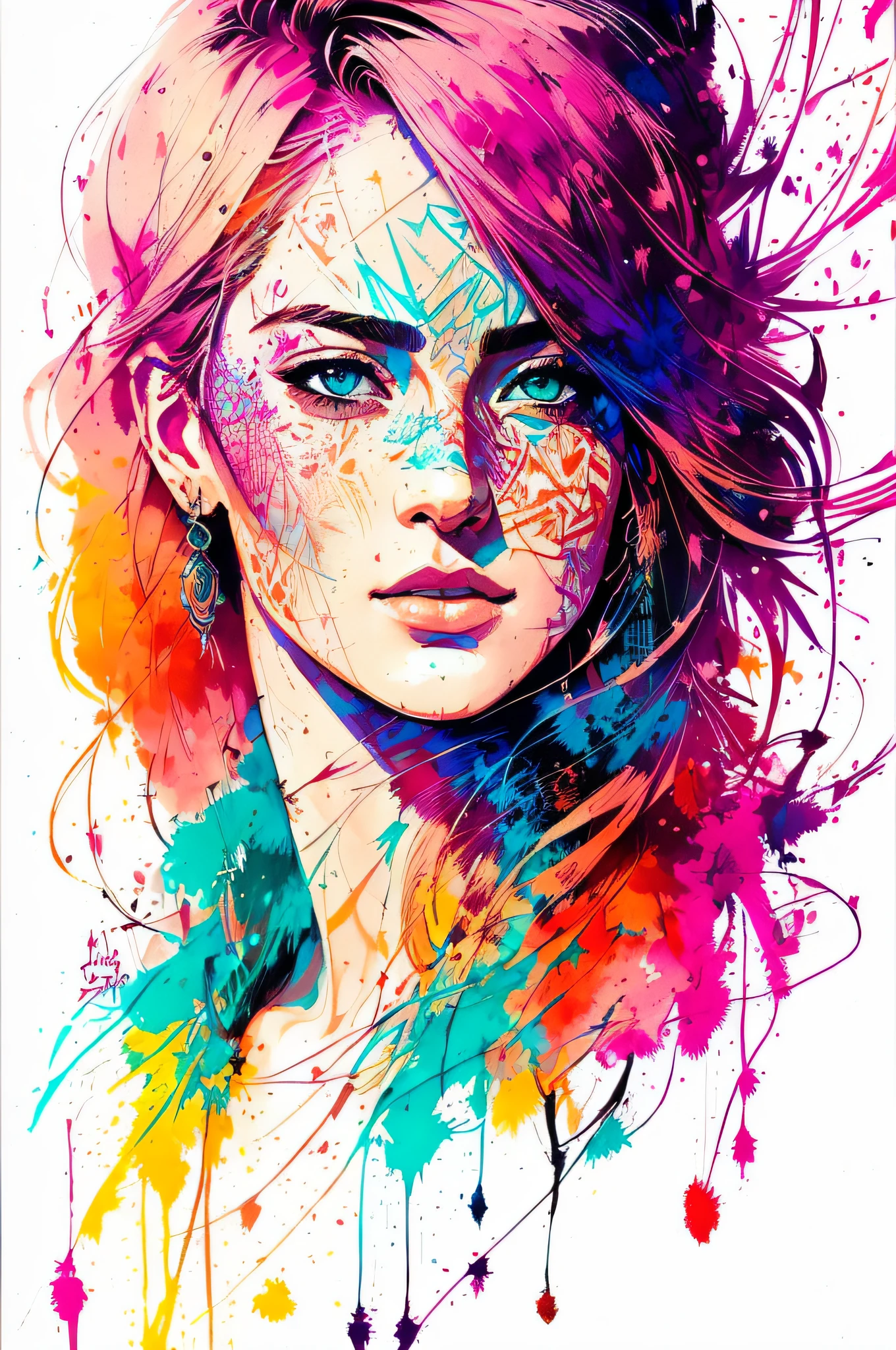 strong warrior princess, centered, key visual, intricate, highly detailed, breathtaking beauty, precise lineart, vibrant, comprehensive cinematic, Carne Griffiths, Conrad Roset, (the most beautiful portrait in the world:1.5)