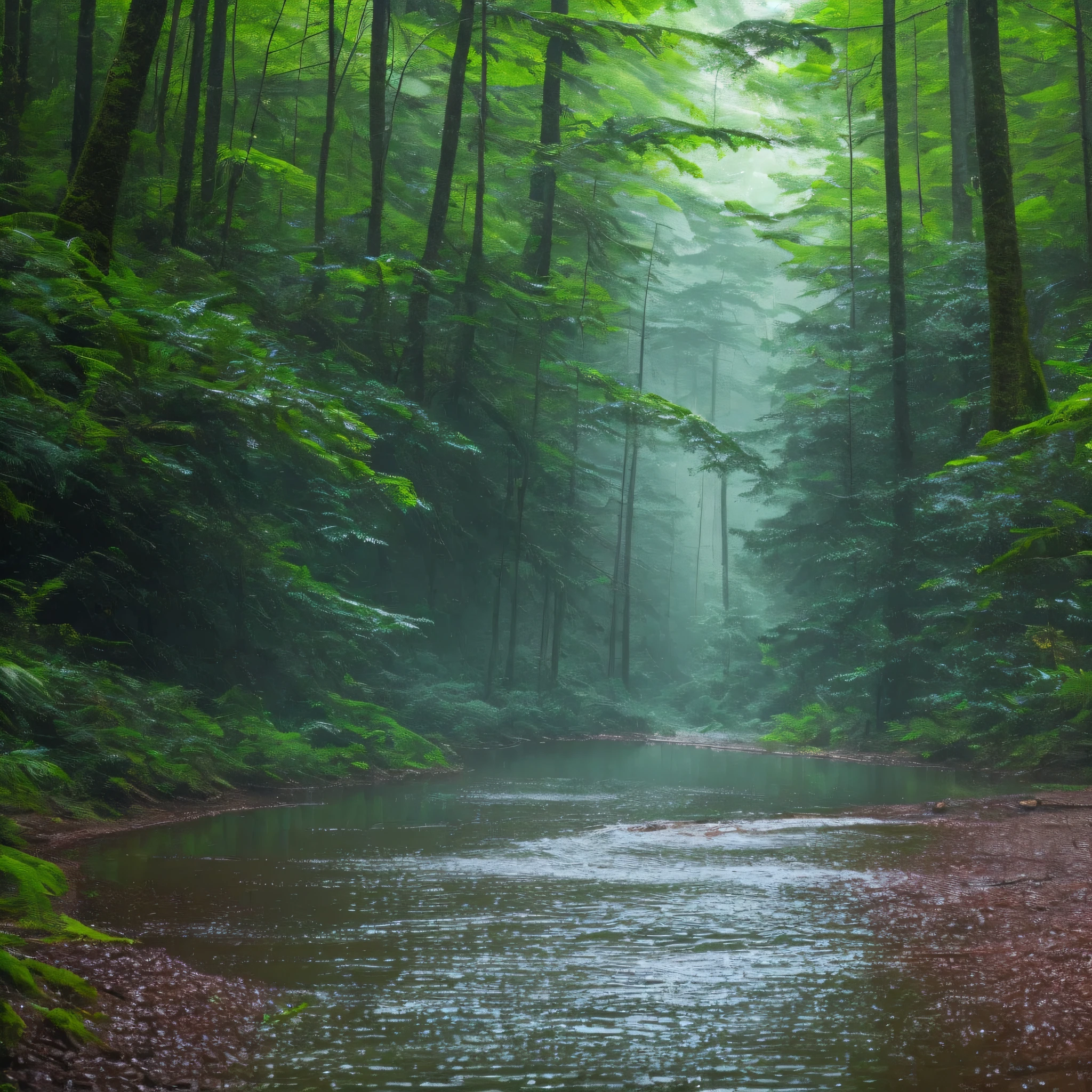deep forrest rain 4k fullscreen --auto --s2