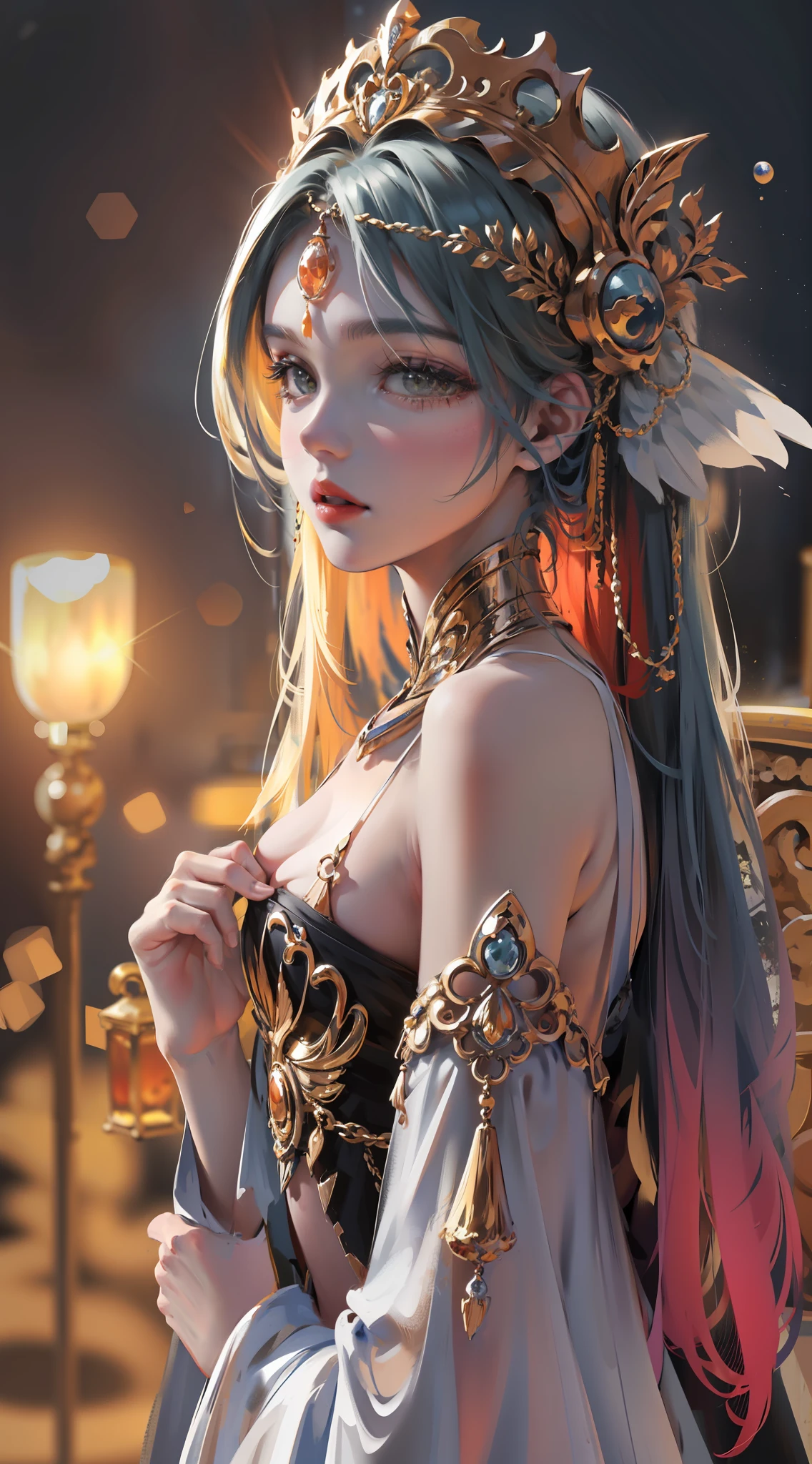 The hair color is repainted, and it is required to match the color of the top of the head