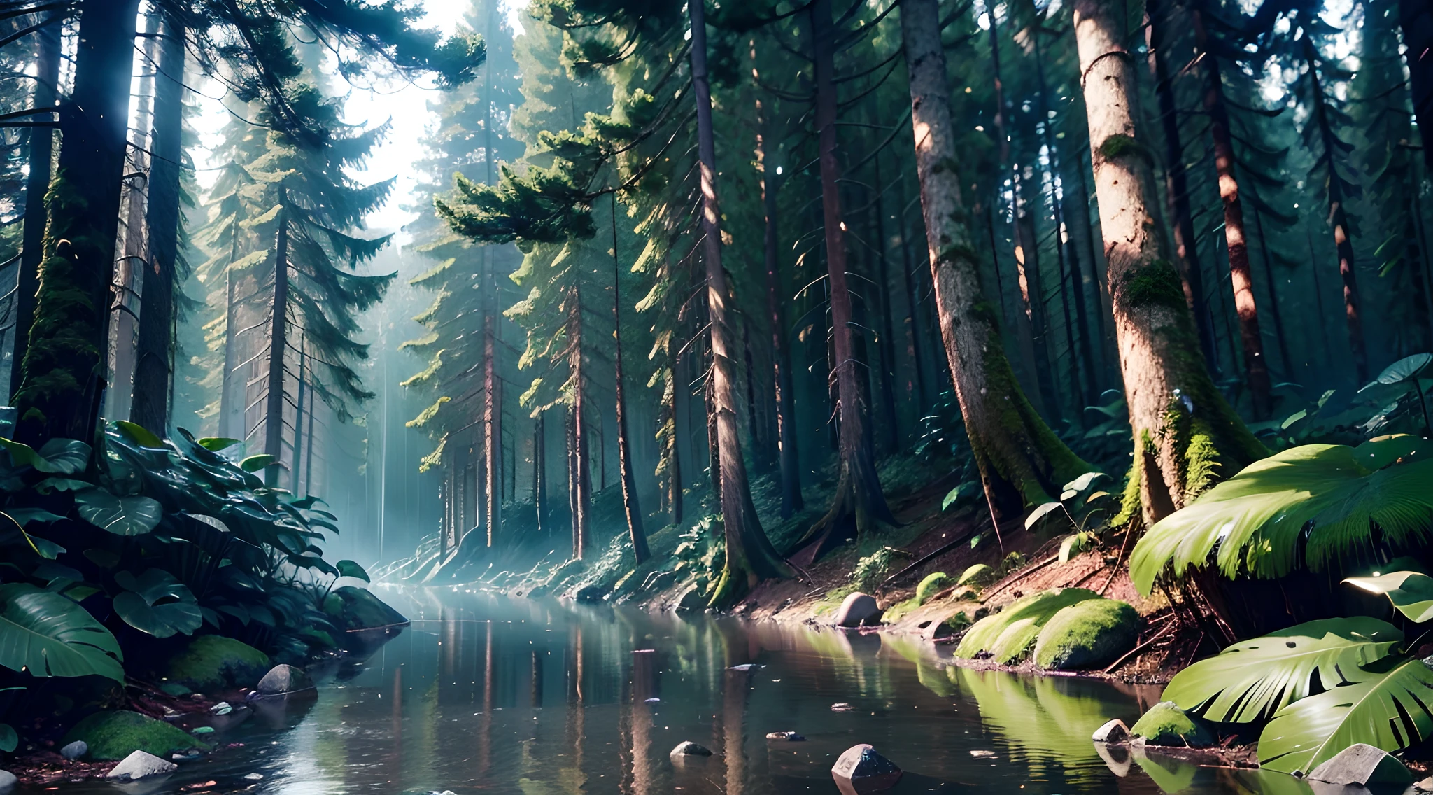 deep forrest rain 4k fullscreen --auto --s2