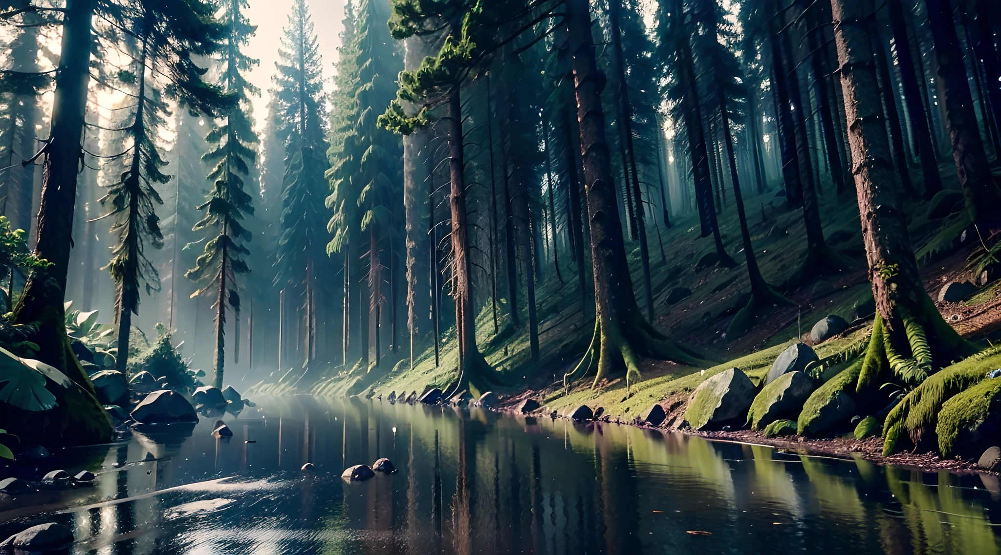 deep forrest rain 4k fullscreen --auto --s2