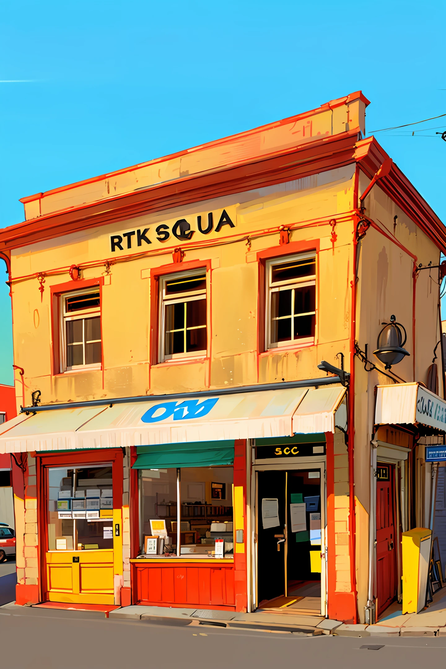 Exterior façade of the car 4S shop