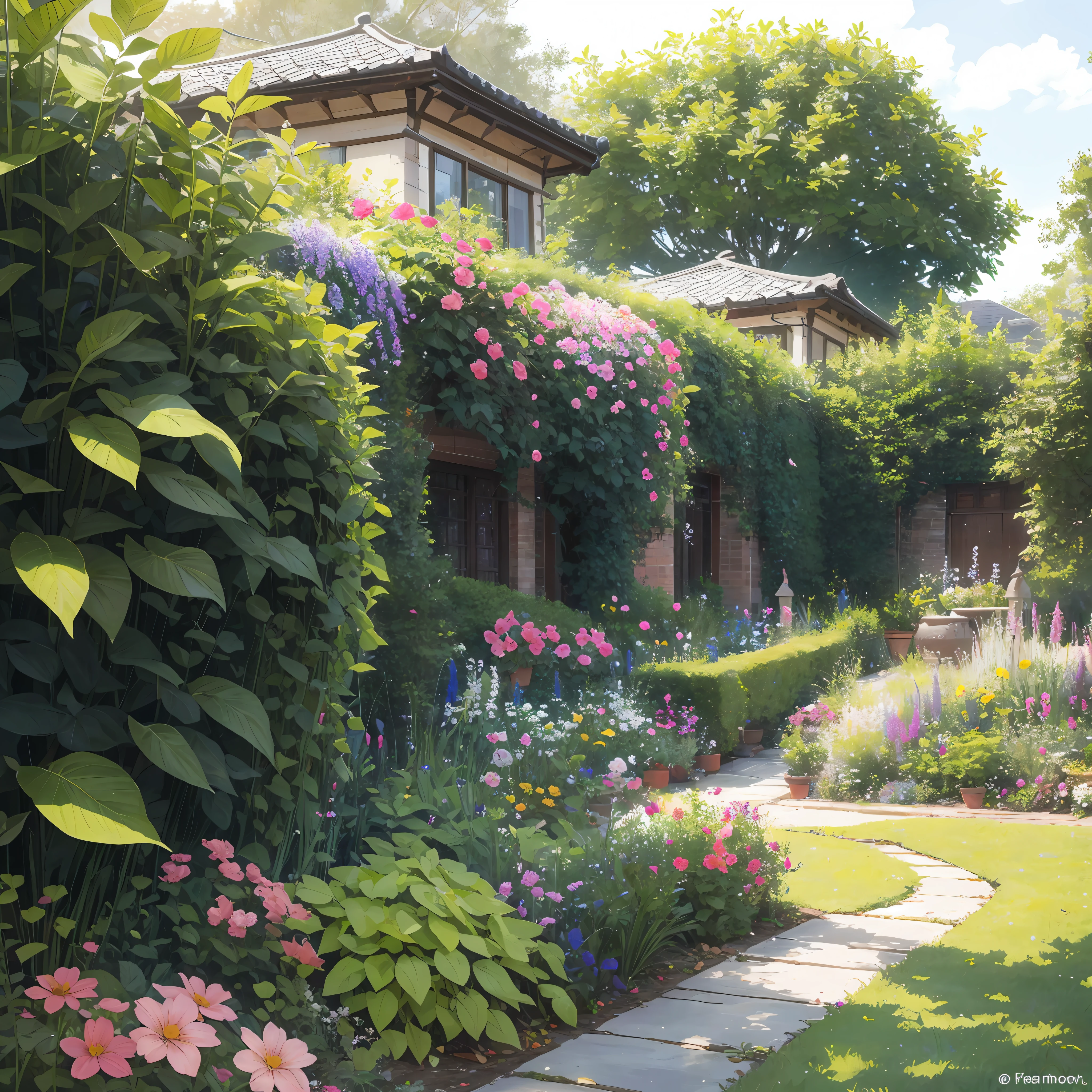 beautiful garden --auto --s2