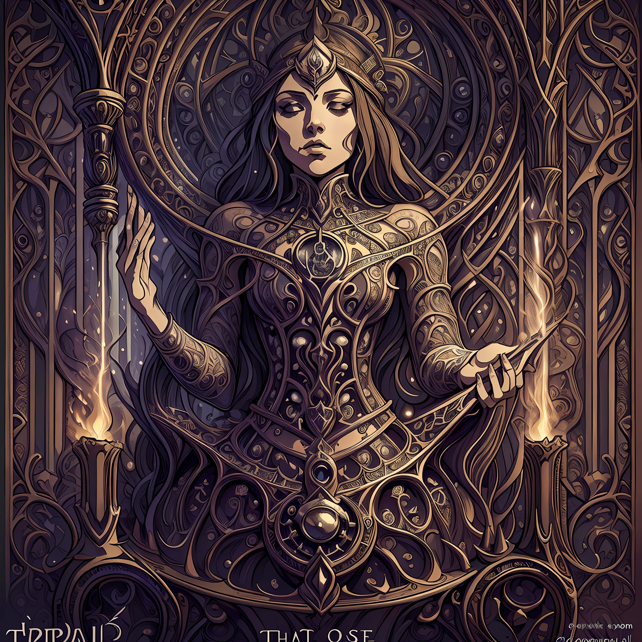 the cauldron, tarot card, in the style of intricate art nouveau illustrations, multilayered, hyper-detailed --ar 2:3 --no text mockup watermark --auto --s2