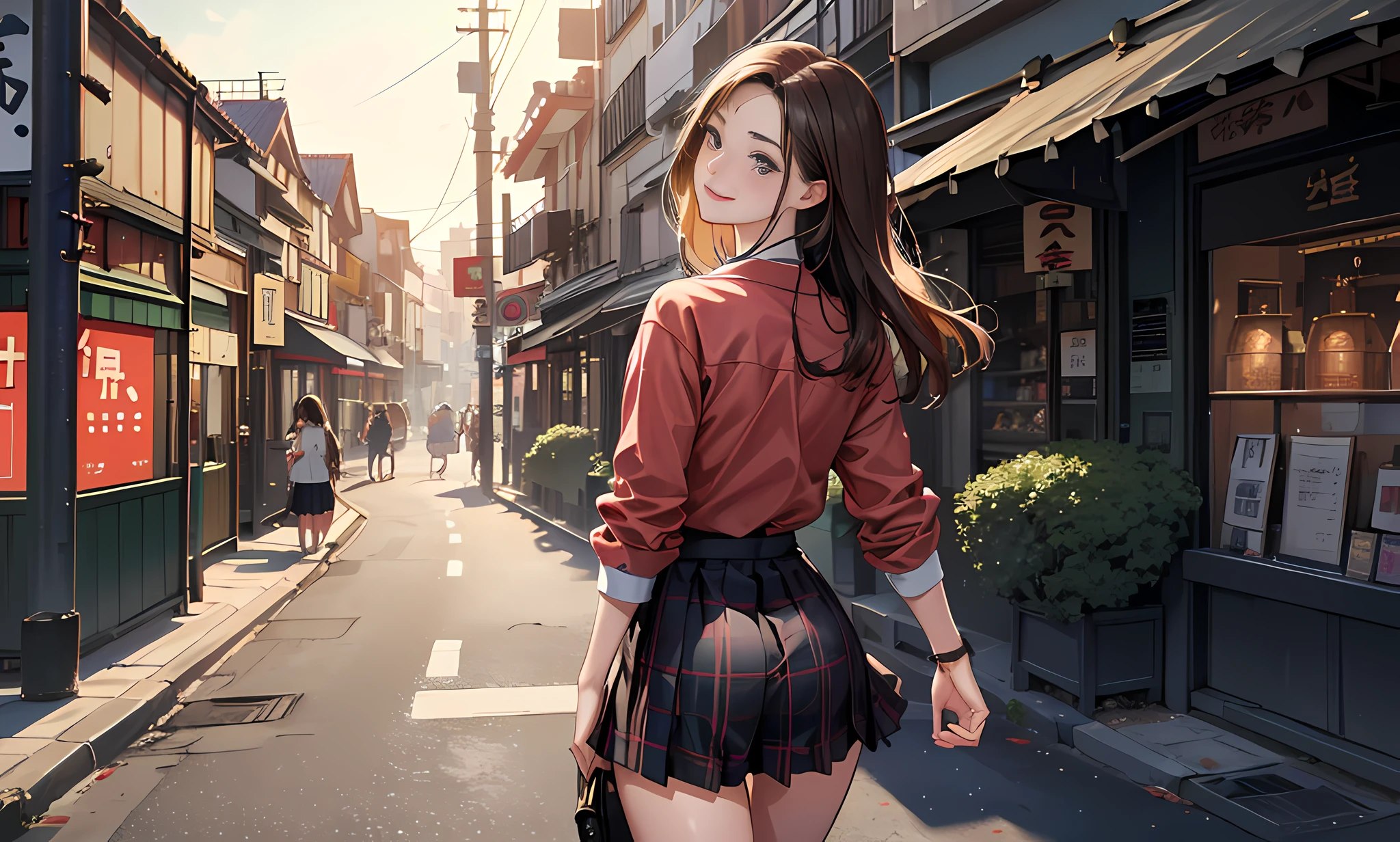 (Laughter: 1.2), (Arms, knees between thighs: 1.5), blue long skirt, 20 years old, Japan beauty, girl, 8k, RAW photo, top quality, masterpiece, realistic, photorealistic, clear (focus: 1.1), professional lighting, beautiful face, cute idol woman, navel, nose blush, sultry, seductive, , one girl, navel, collarbone, look viewer, (8k, RAW portrait (Japan girl), ultra high resolution, top quality, masterpiece: 1.2), photorealistic, absurdity, one girl, 18 years old, Japan girl, beautiful face, medium breasts,medium hair, up, smile, pleased, cheerful, high resolution, one beautiful young woman, (soft saturation: 1.3), dressed in white (fair skin: 1.2), 85mm lens, f/8.0, background, gal, brown hair, medium breast-breakingrealistic, absurdity, one girl, beautiful face, medium breasts, brown mediump, smile,pleased, cheerful, hi-res, masterpiece,4k,8k,16k, f1 car drives through the streets of paris, masterpiece, best quality, one girl, (ass:1.4), cooking, small, lohair, cowboy shot, From behind, araf woman with purse in red shirt and black skirt, mini skirt, mini skirt, short skirt, legs visible, plaid skirt, beautiful short skirt, short mini skirt, short skirt length,