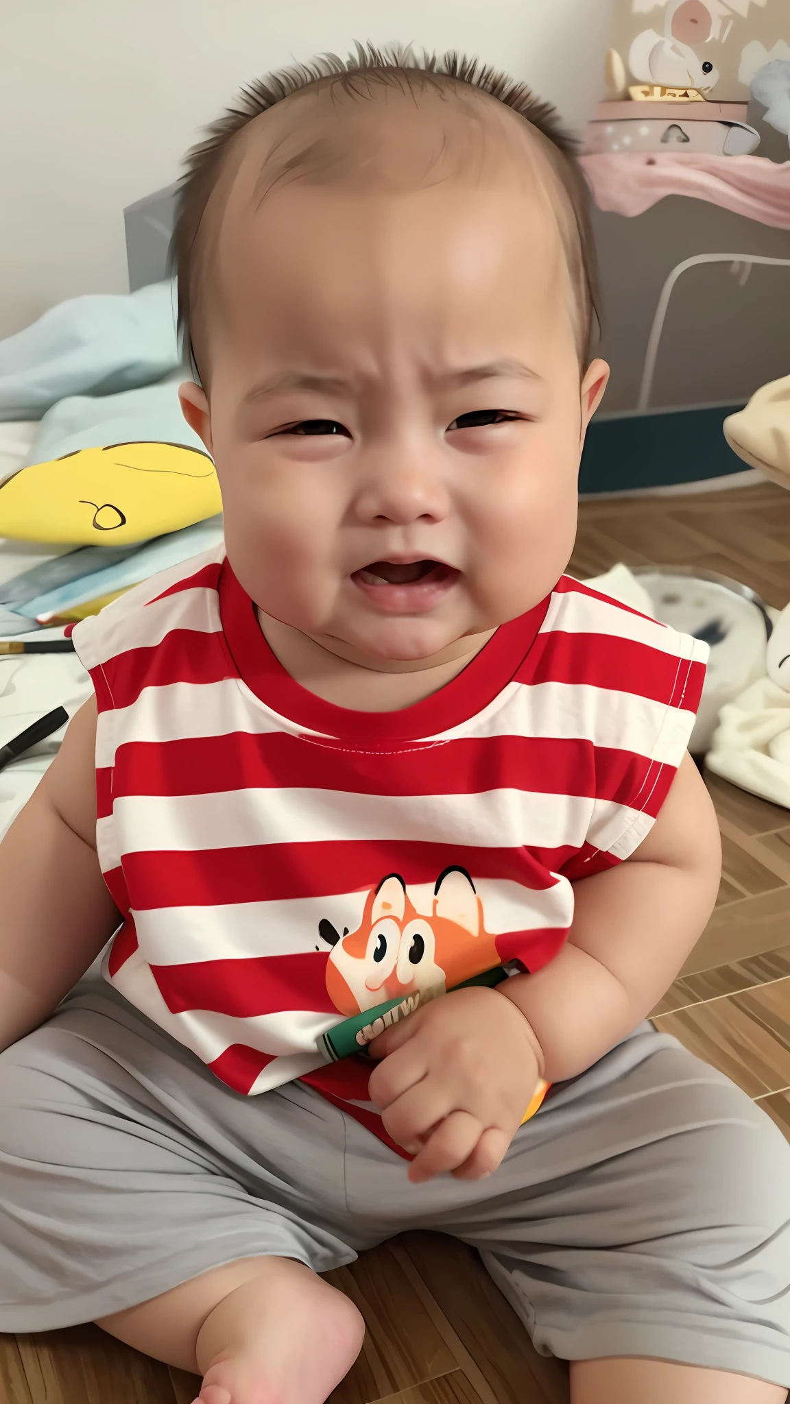 Copy the original picture, baby cartoon painting, paint according to the original picture