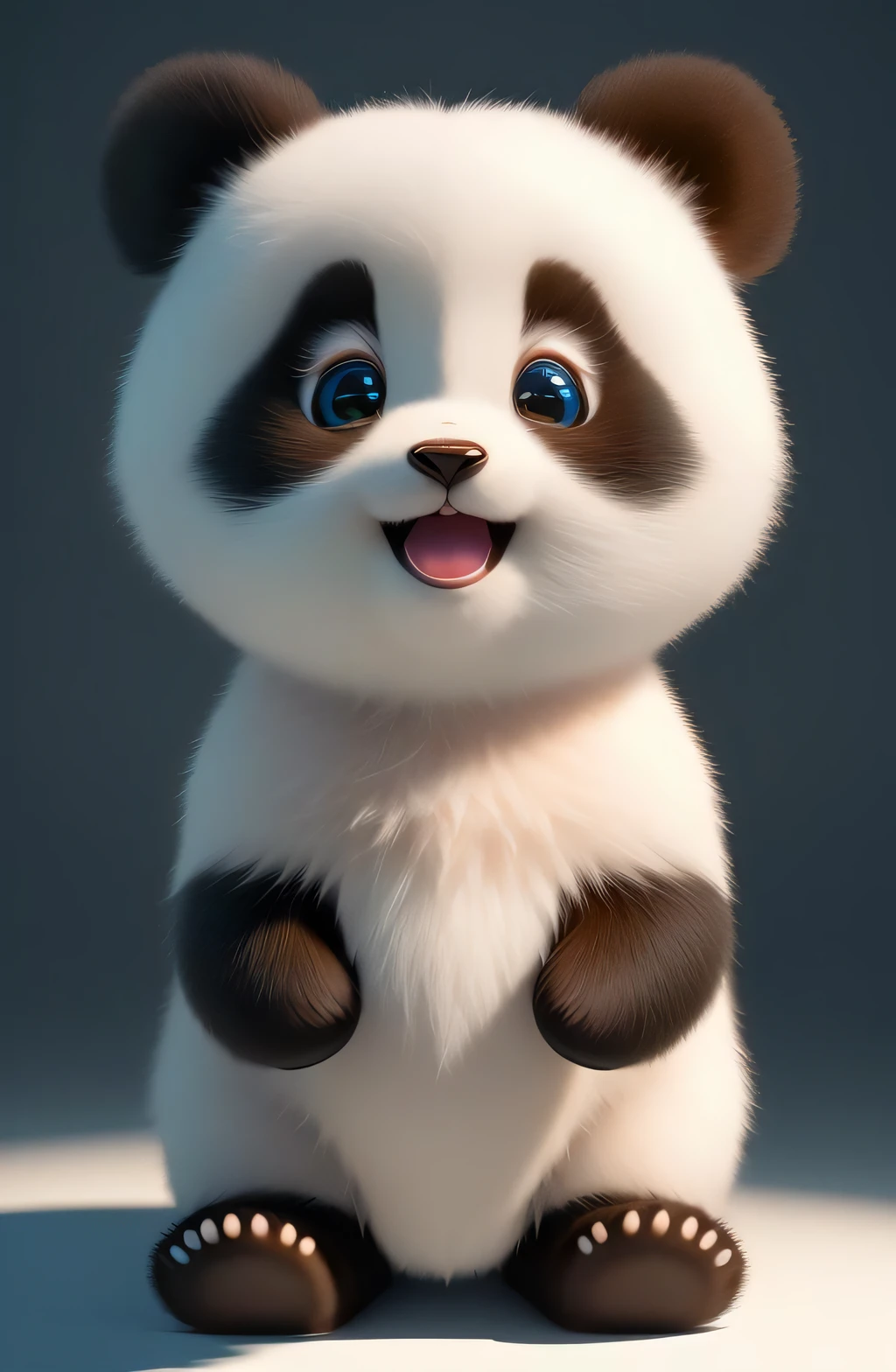 (masterpiece), (best quality), (ultra-detailed), (full body:1.2), Super cute, Baby, Pixar, Baby panda in pajamas, Big bright eyes, Fluffy, Smile, Delicate and fine, Fairy tales, Incredibly high detailed, Pixar style, Bright color palette, Natural light, Simple background with pure color, Octane render, Trending on Artstation, Gorgeous, Ultra wide angle, 8k, HD, Realistic