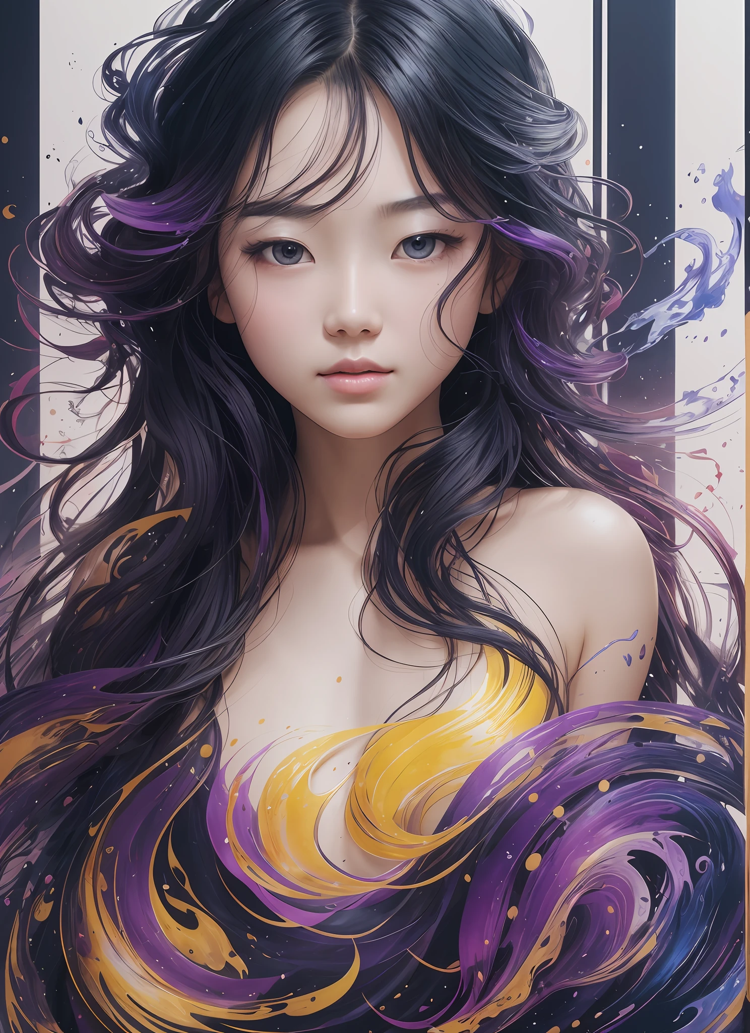 Girl, Solo, Weapon, (Magic Circle: 1.2), Xiuxian, Upper Body, Beautiful Girl, Full Body, East Asian Architecture, Sheath, Building,
Colorful beautiful girl: an 18 year old girl, messy hair, oil painting, perfect face, soft skin perfect face, blue-yellow, light purple and violet addition, light red addition, intricate details, splash screen, 8k resolution, masterpiece, cute face, artstation digital painting smooth very black ink flow: 8k resolution realistic masterpiece: intricate fluid gouache: by Jean Baptiste Mongue: Calligraphy: Acrylic: Watercolor Art, Professional Photography, Natural Daylighting, Volumetric Lighting Minimalist Photography Illustration: by Marton Bobzert: , Complex, elegant, expansive, dreamy, wavy hair, full of energy.