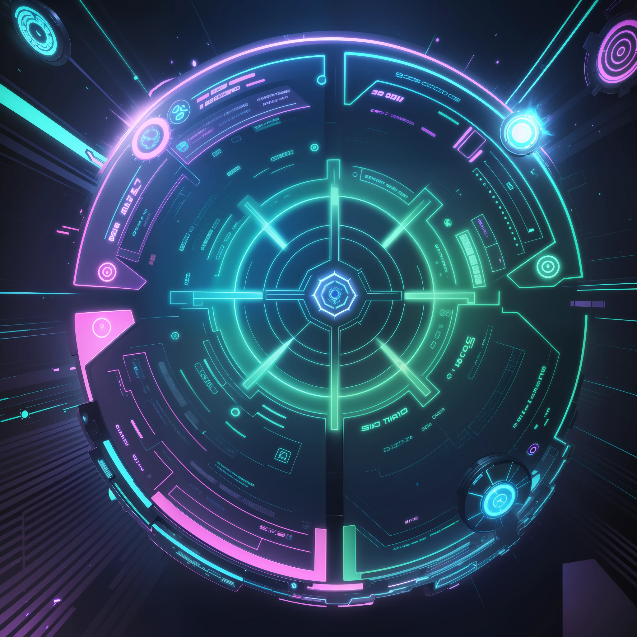 "Imagine a revolutionary technology called 'Harmonix.' It is an interactive holographic device that combines the ancestral wisdom of sacred geometry, the subtle energies of the chakras, the potency of healing holograms, and the power of psychotronics.

The image shows a handheld device of a chrome metal with smooth lines and curves, with subtle neon glows running across its surface. The device emits a soft, pulsating light, and its structure has details inspired by futuristic extraterrestrial technologies.

On the front of the device, there is a three-dimensional holographic panel with vibrant and intense colors. The sacred geometric patterns are represented in iridescent tones, reflecting the spiritual aura and subtle energies. The colors of the aura, such as sky blue, emerald green, and deep violet, blend harmoniously with the colors of the chakras.

Around the device, luminescent crystals and neon lights intertwine, emitting intense, gleaming glows that move in sinuous patterns. Small beams of neon lights run through the structure of the device, further highlighting its extraterrestrial and futuristic design.

When a person places their hands on the device, the spiritual aura and chakra energies are detected and translated into dynamic holographic shapes and colors. The DNA healing and adjustment holograms are projected around the user, forming a multidimensional sphere of light. Pulsating neon colors, such as vibrant pink, electric blue, and neon green, dance and move in response to the person's interaction with the device.

'Harmonix' creates an immersive and immersive experience where futuristic extraterrestrial technology merges with spiritual and subtle energies. The holograms of healing and DNA adjustment shine brightly, radiating a sense of peace, rejuvenation and transformation. The person using the device feels connected to their deepest essence while experiencing a harmonious flow
