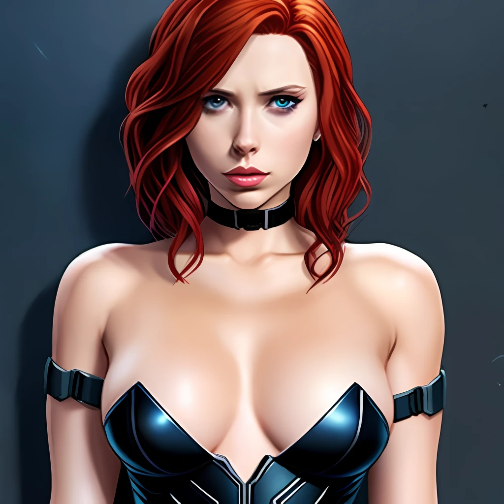 Naked Avengers Black Widow