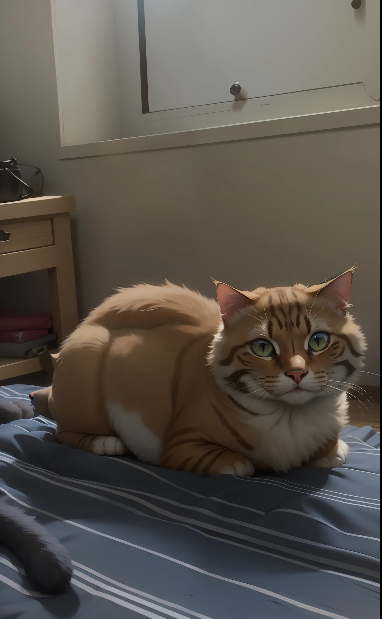 Use the image of my cat and turn him into a warrior