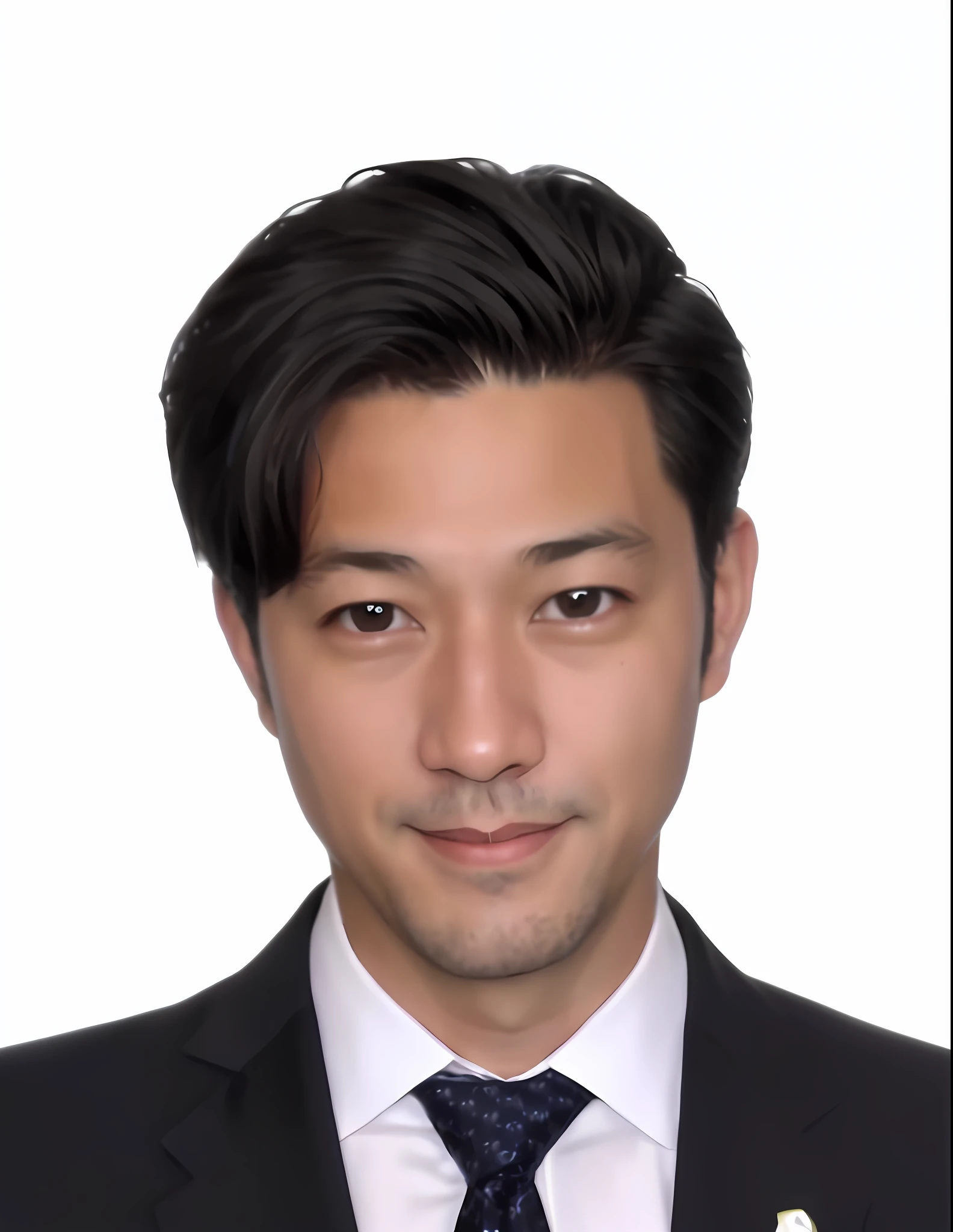 photo, professional photo, professional profile picture, 30s, Japan, profile picture headshot, man in suit and tie, smiling