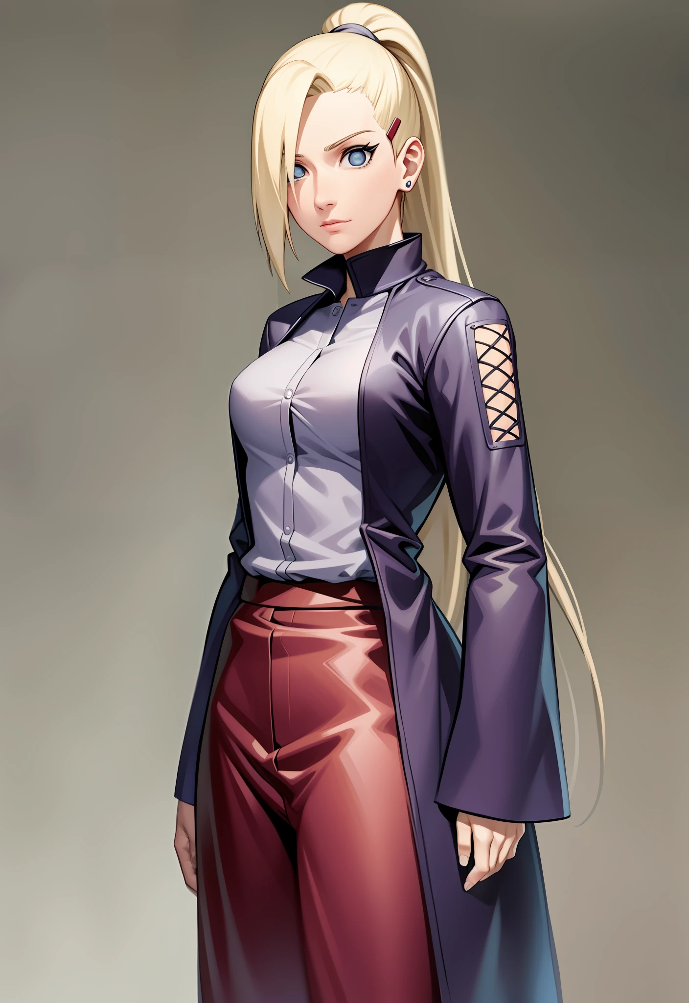 Ino yamanaka beautiful and tall super realistic and well detailed