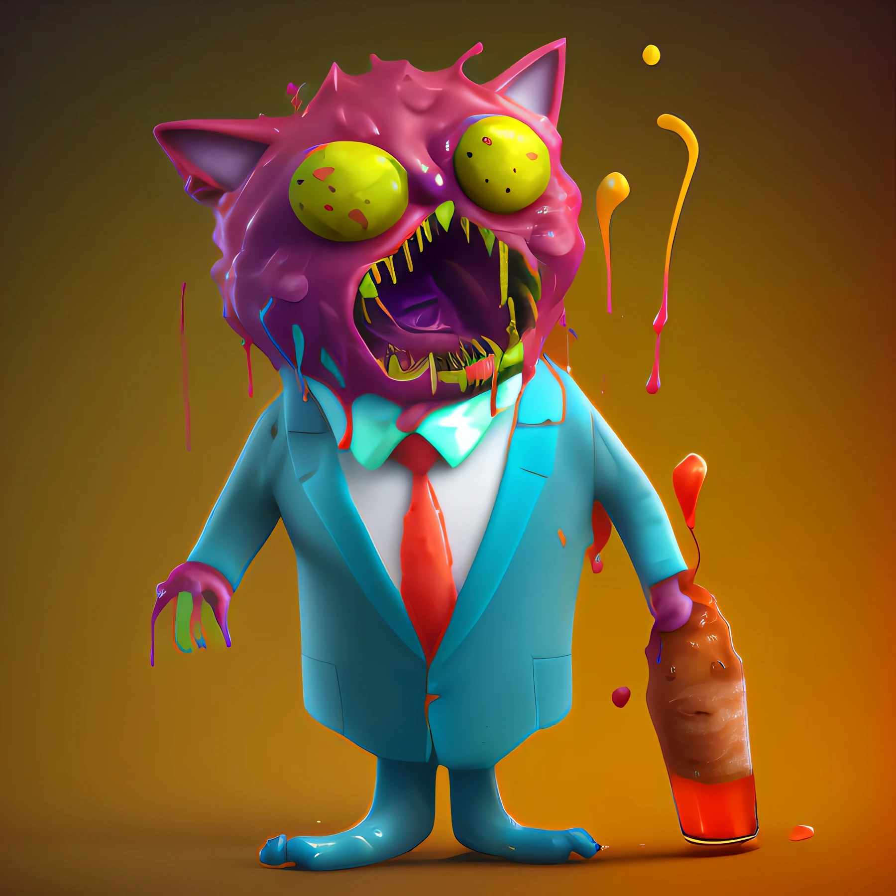 cat in a suit, food_crit