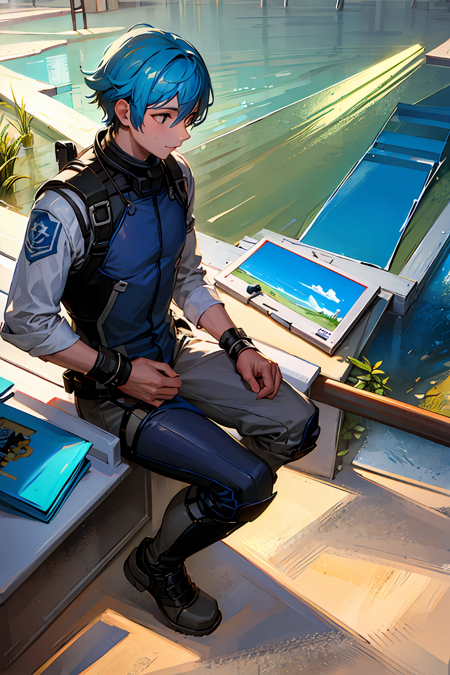 Man plane diving