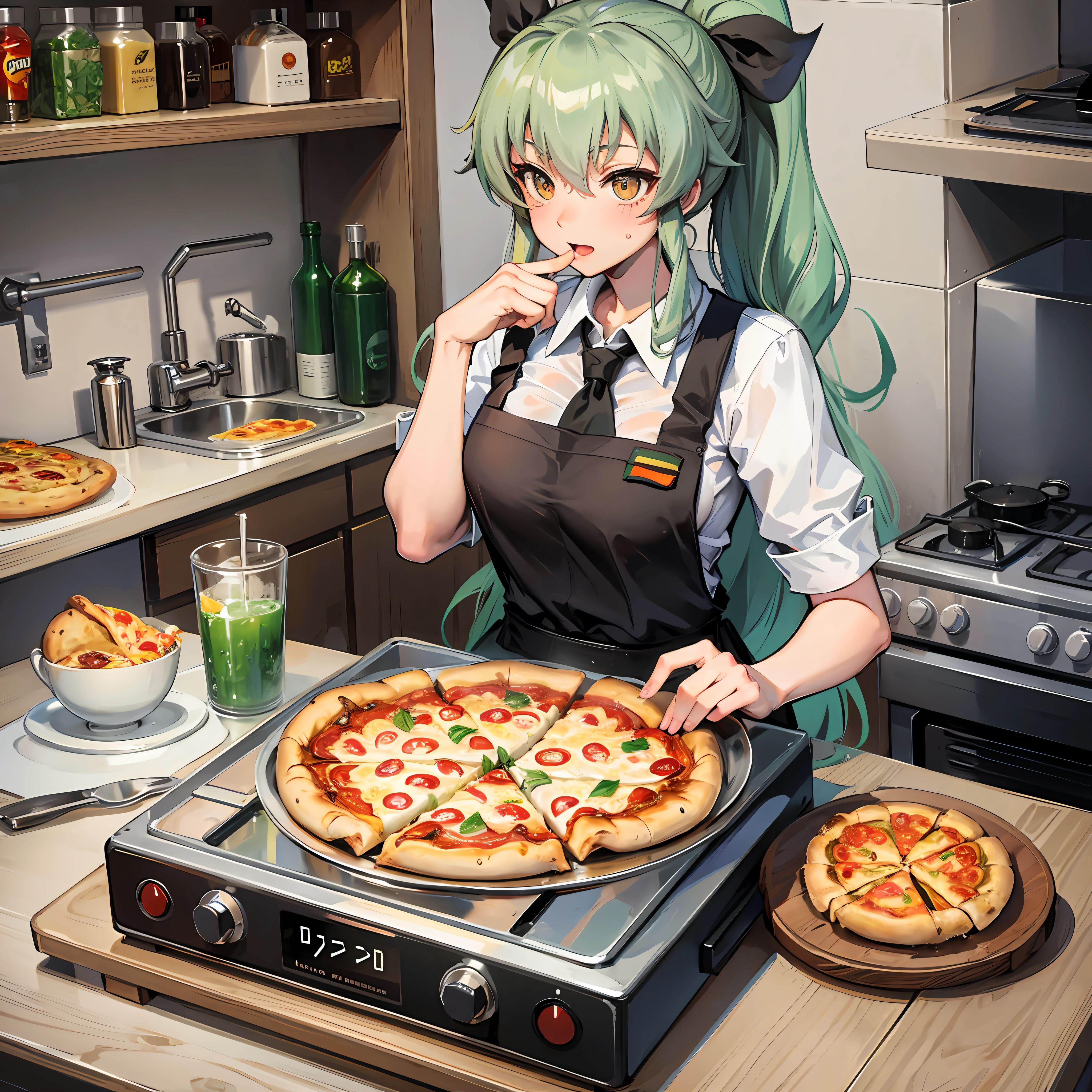 anchovy from girls und panzer as a pizza maker --auto --s2