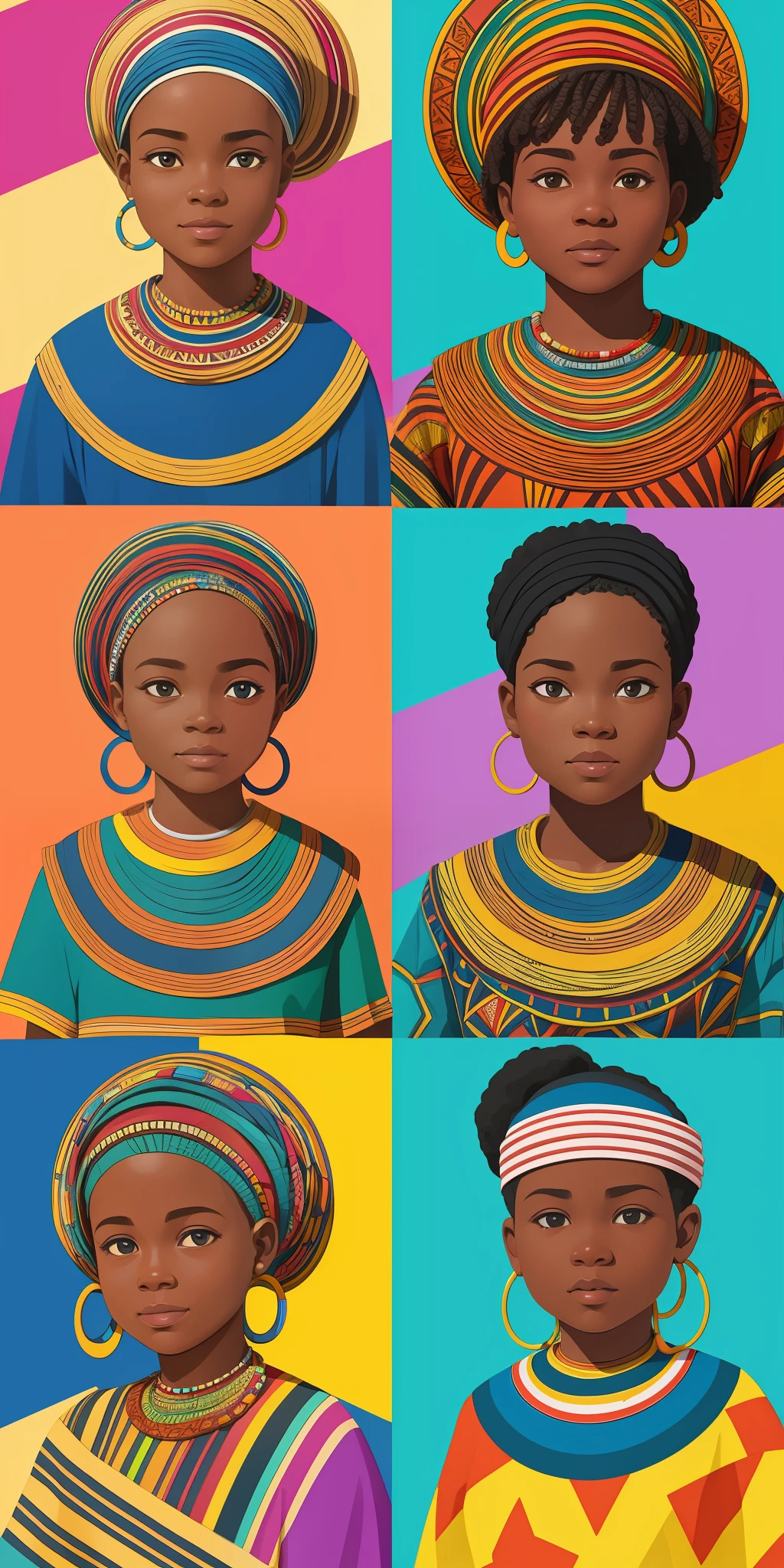 t-shirt print, "a watercolor painting depicts vibrant African villagers engaged in community activities and valuing their cultural heritage" in a silhouette design, 3D vector art, cute and quirky, bright bold coloring, low poly, isometric style, retro aesthetic, character-focused, 4K resolution, photorealistic rendering, using Cinema 4D, front, 8K --auto --s2