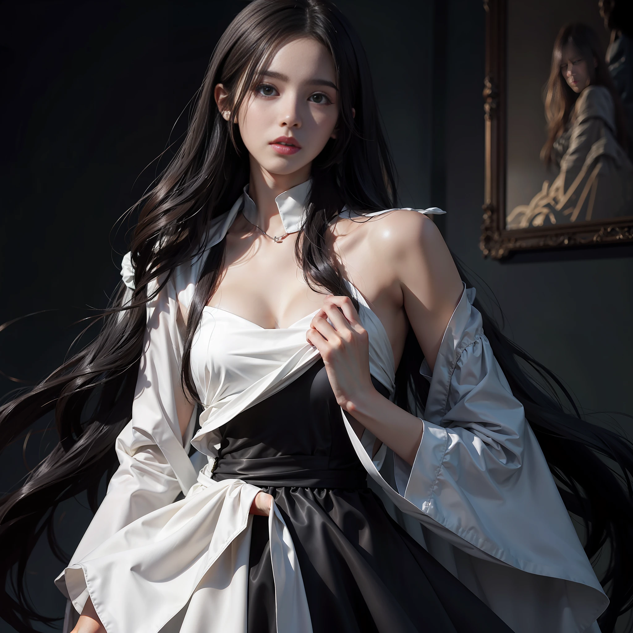 Long black dress