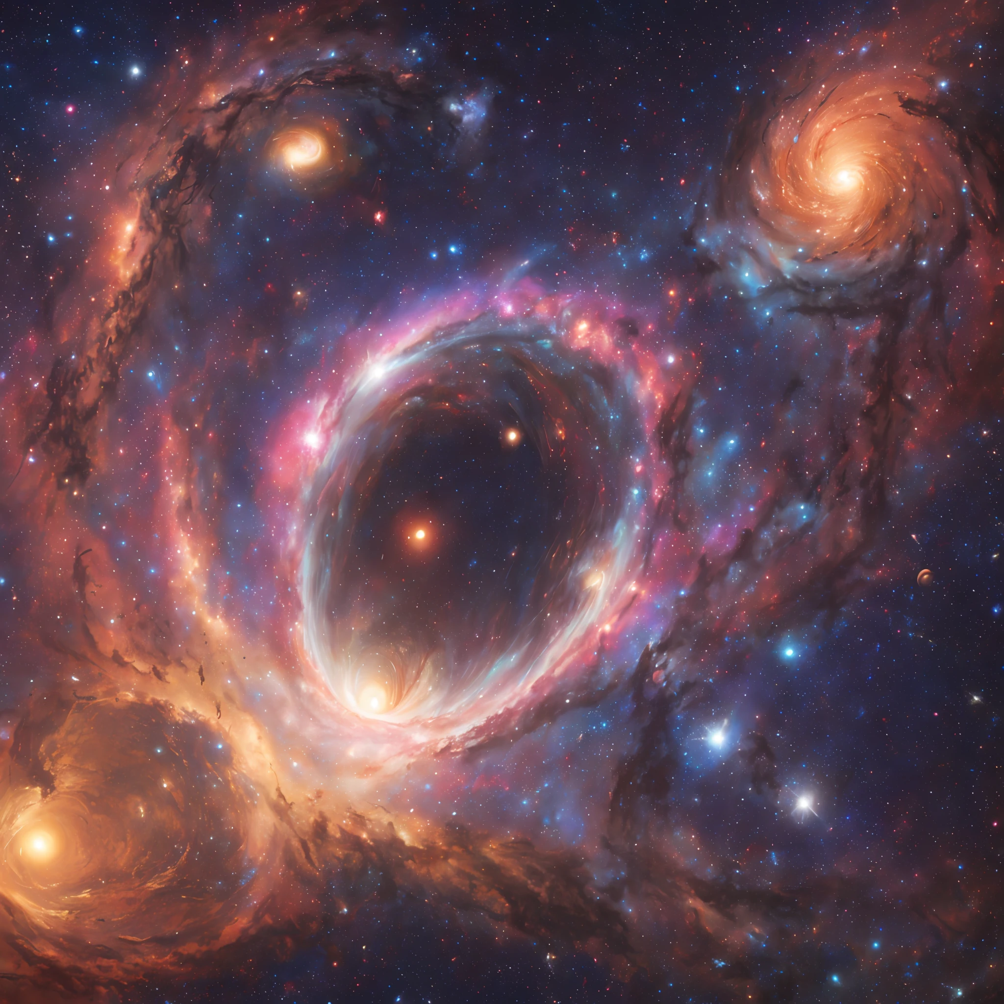 masterpiece, best quality, high quality, extremely detailed 8k CG unit wallpaper, depth of field, HDR, photorealistic, extremely detailed, intricate, high detail, universe, space, galaxy, galactic portal, monster tentacles coming out of galactic portal, stars, planets, astronomy, cosmos, celestial, nebula, black hole, solar system, cosmic rays, supernova, deep space, astronomical objects --auto --s2