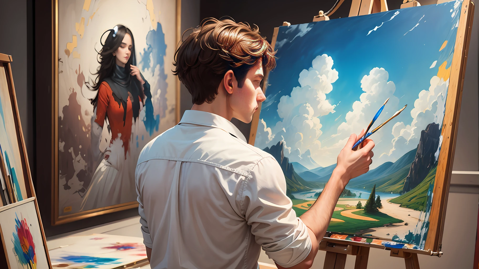 Imagine Peter as an art painter.