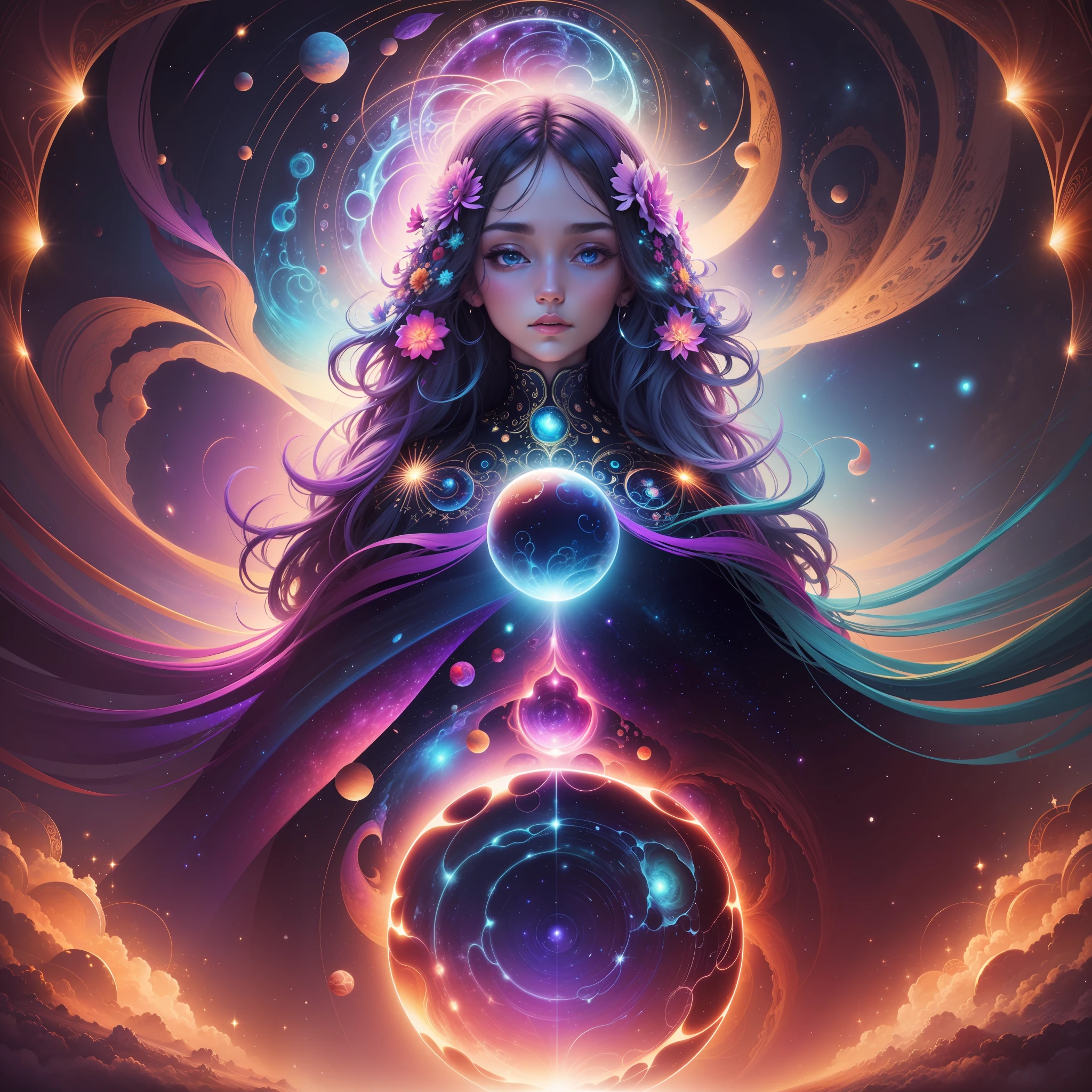Immerse yourself in a mesmerizing digital artwork that takes you on a journey through the cosmos. "Cosmic Dreams" combines vibrant colors, intricate patterns, and celestial elements to create a captivating visual experience. The artwork represents the beauty and vastness of the universe, reminding us of the limitless possibilities that lie beyond our reach.
