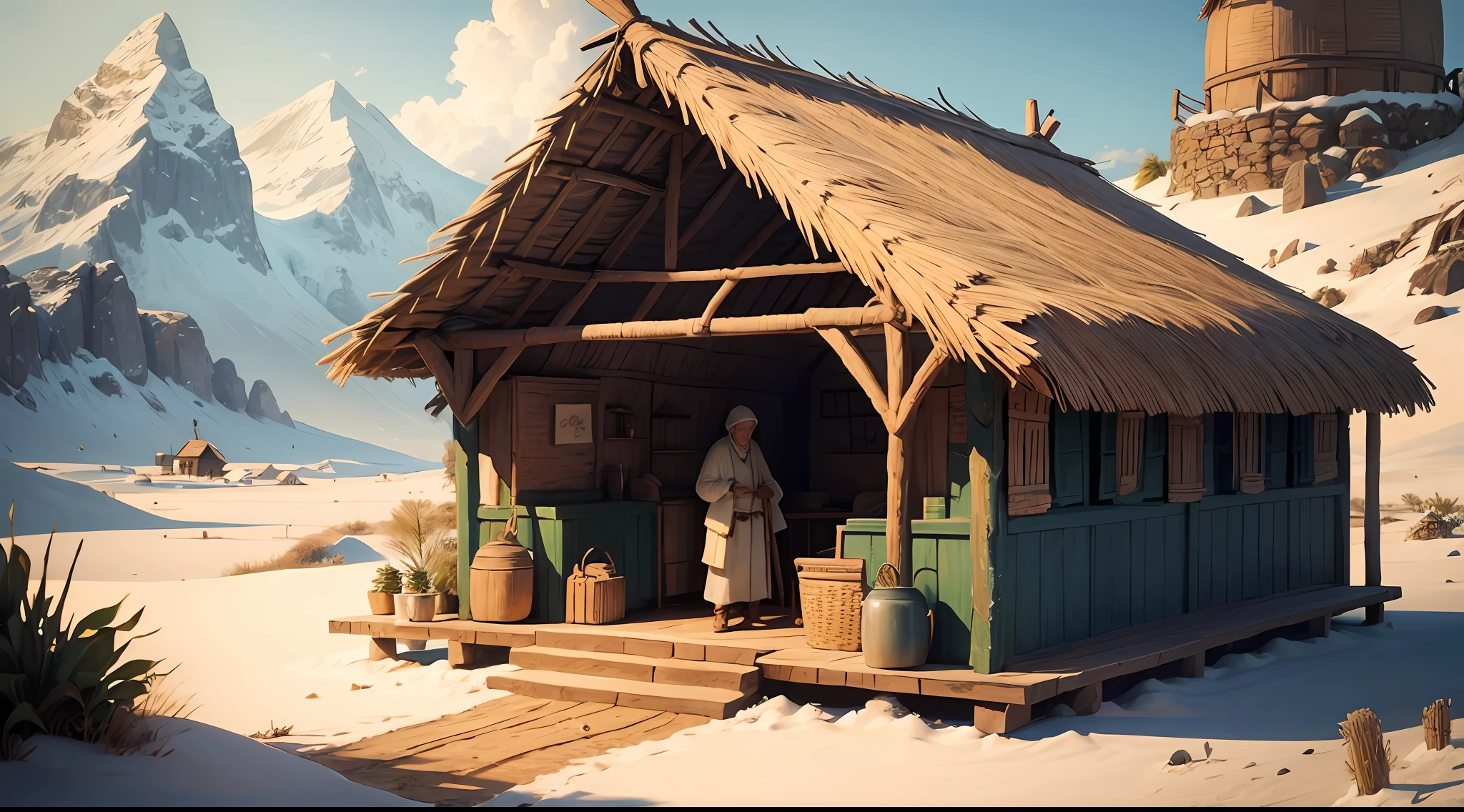 Imagine Peter finding a hut where the wise men live