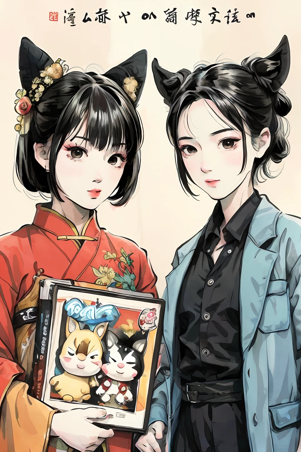 Chinese-style comic book characters