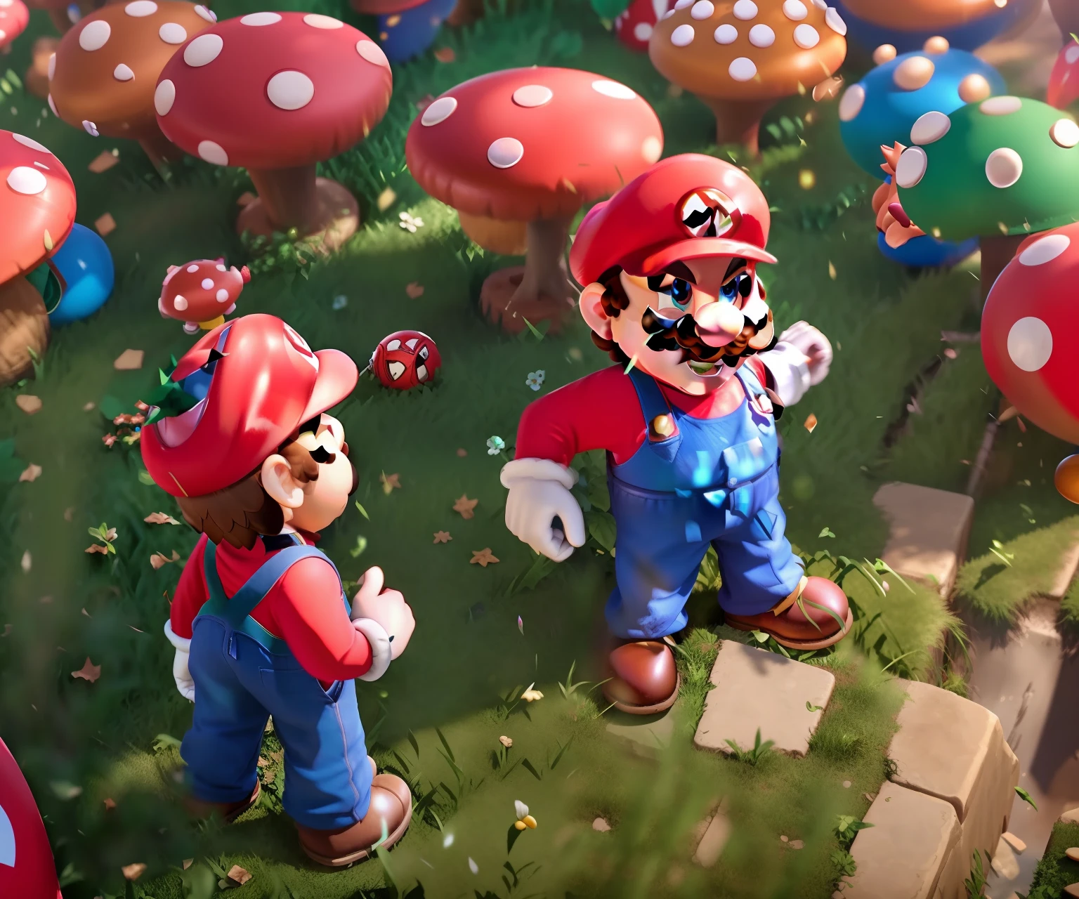 Mario Bros bald