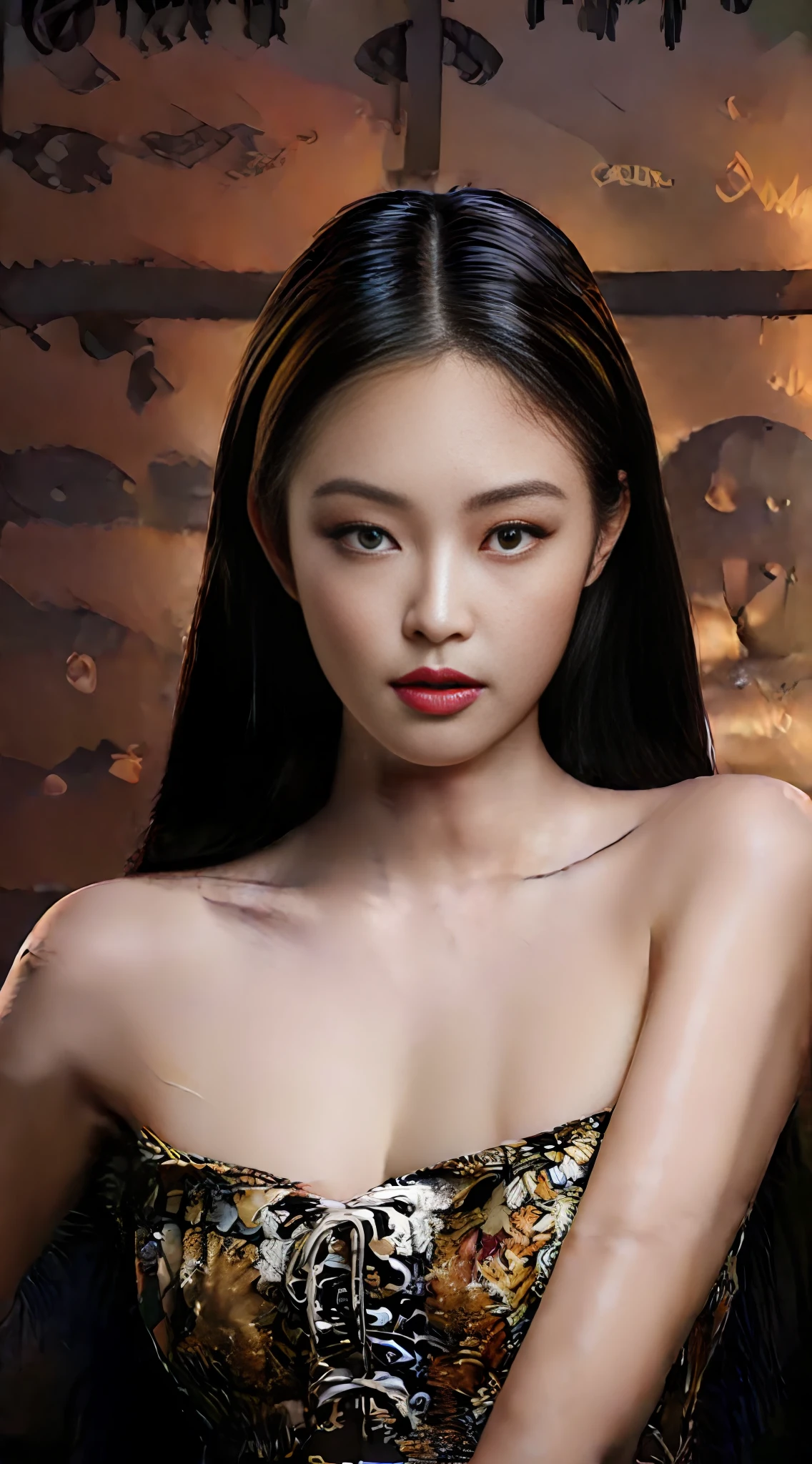 It uses stunning ray-tracing effects to create a stunning masterpiece featuring two charming girls with delicate, slim figures, graceful curves, and proportioned limbs, coupled with the finest shadows and realistic lighting. Has relatively large breasts with exposed cleavage, perfect face, shiny skin and beautiful eyes.