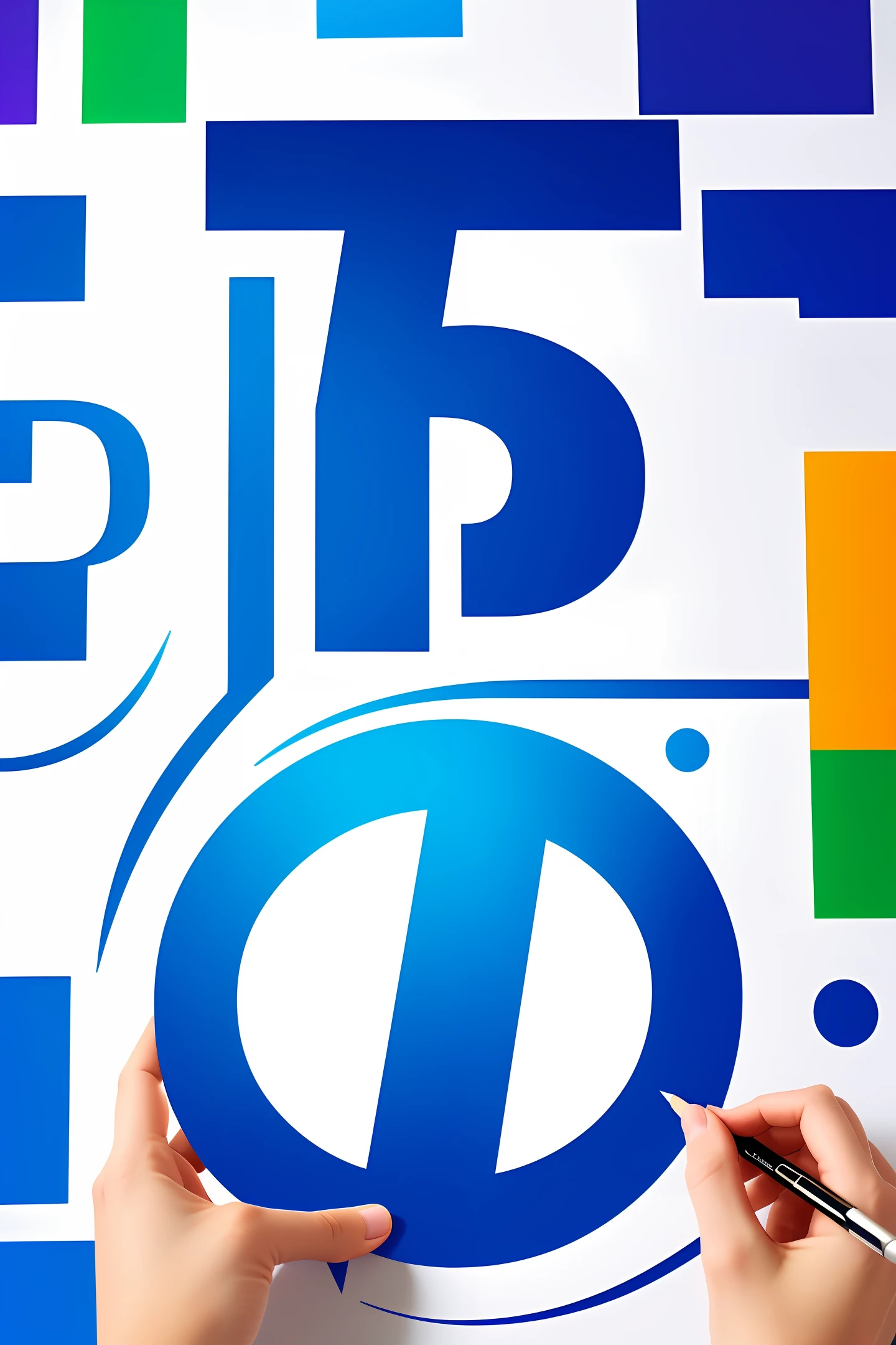 Make a logo with the letter R for technology