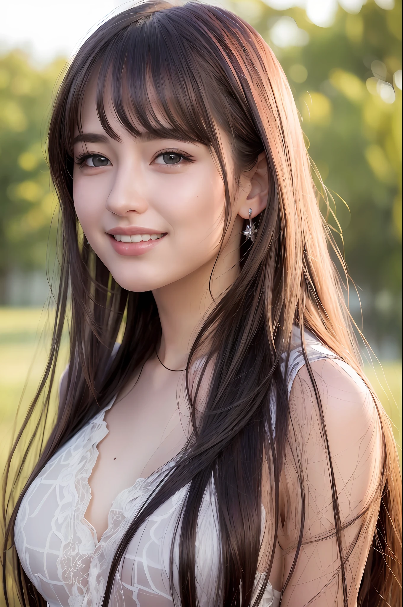 (8k, best quality, masterpiece:1.2), (realistic, photo-realistic:1.37), ultra-detailed, 1 girl,cute, solo, (nose blush),(smile:1.15),(closed mouth) small breasts,beautiful detailed eyes, (long hair:1.2),floating hair NovaFrogStyle, upper body,