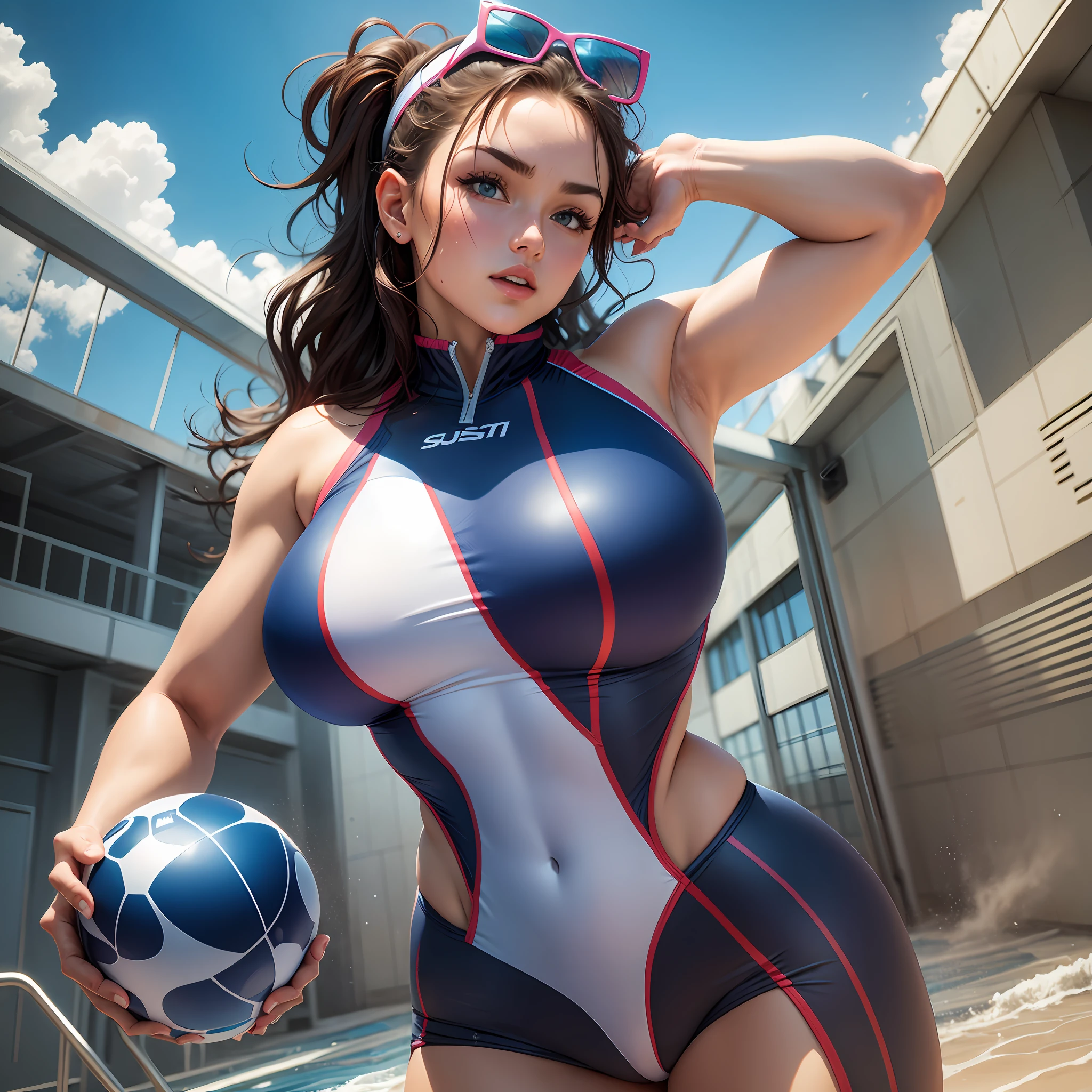 Competitive swimsuit, big, Caucasian --auto --s2