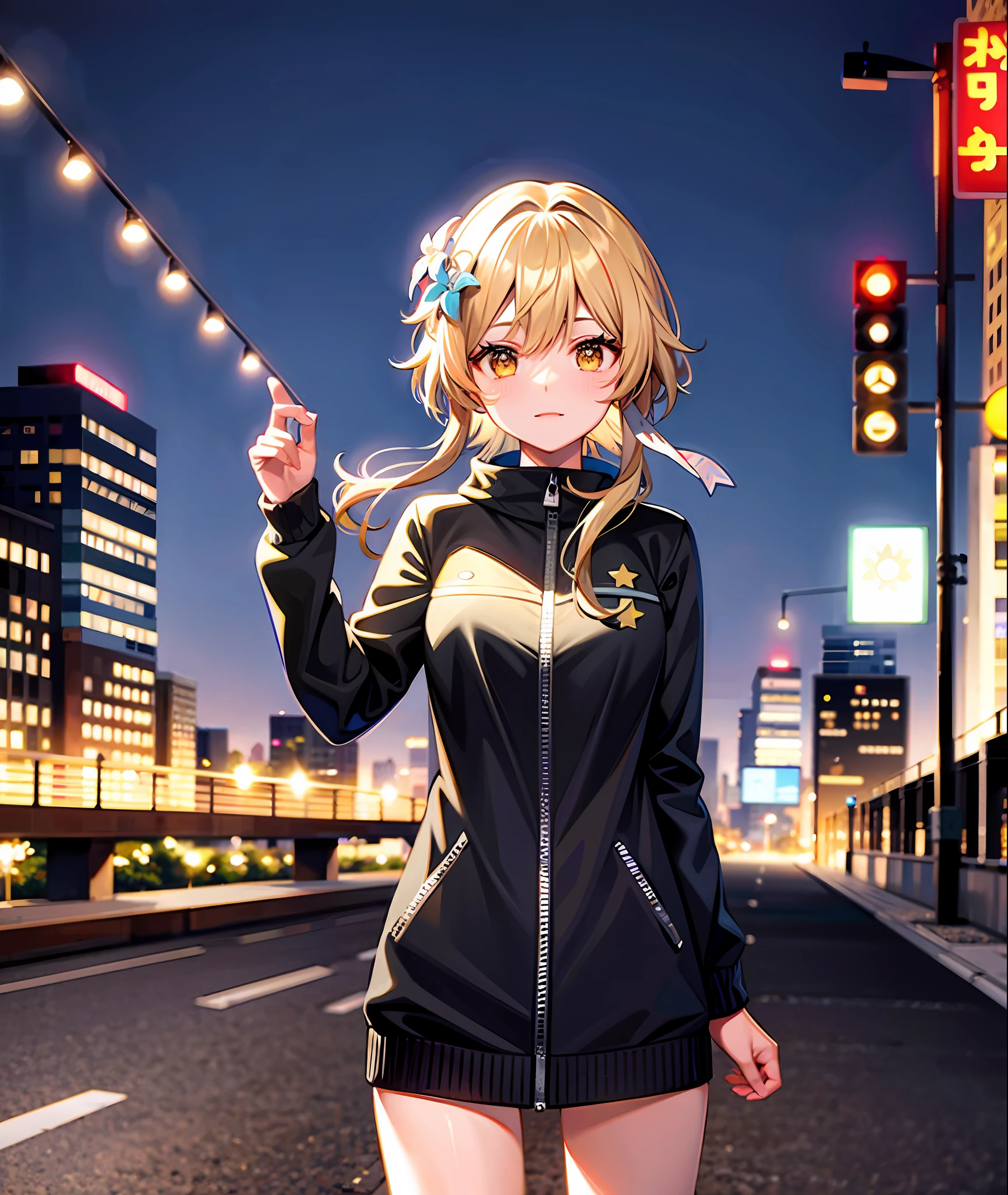 , city background, night sky, aviators