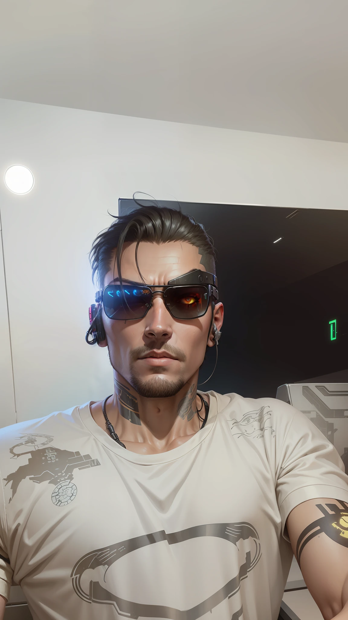 Strong with mechanical arm style Cyberpunk 2077