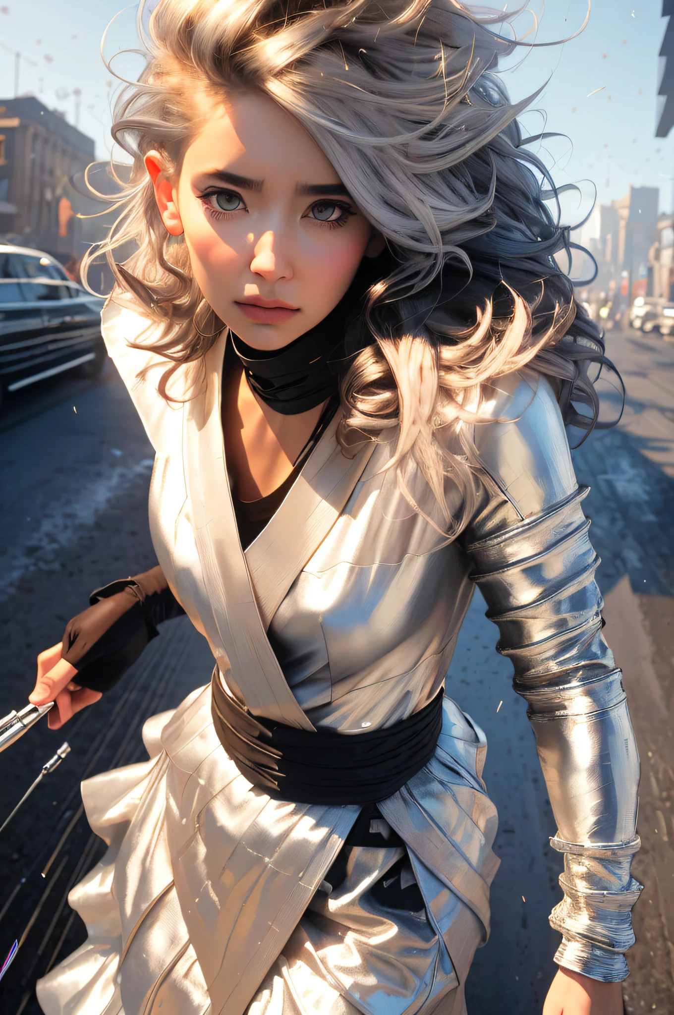 full body, walking pose, slow motion, female wearing full body multiple layer (heavy robe:1.2), (silver and silver long skirt with intricate pattern:1.2), gloves, (insanely detailed, bloom:1.5), (highest quality, Alessandro Casagrande, Greg Rutkowski, Sally Mann, concept art, 4k), (analog:1.2), (high sharpness), (detailed pupils:1.1), (painting:1.1), (digital painting:1.1), detailed face and eyes, Masterpiece, best quality, (highly detailed photo:1.1), 8k, photorealistic, (silver hair color, dynamic hairstyle), (pureerosface_v1:0.1), By jeremy mann, by sandra chevrier, by maciej kuciara, sharp, (ripped body:1.1), realistic, real shadow, (ice snow background:1.2), (by Michelangelo), style of ohwx <lora:(style of ohwx) masterpiece, best quality, (extremely detailed CG unity 8k wallpaper, masterpiece, best quality, ultra-detailed, best shadow), (detailed background), (beautiful detailed face, beautiful detailed eyes), High contrast, (best illumination, an extremely delicate and beautiful), (girl:1.5), ((Not relevant.)), ((caustic)), dynamic angle, beautiful detailed glow, (portrait:0.2),dynamic angle, beautiful detailed glow, (portrait:0.2)