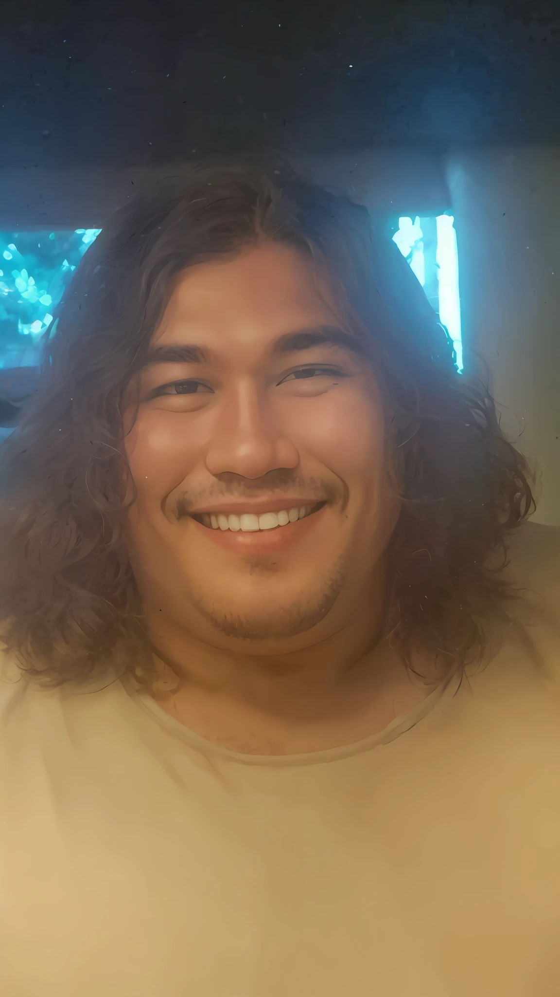 (best quality), (8k) fat man smiling