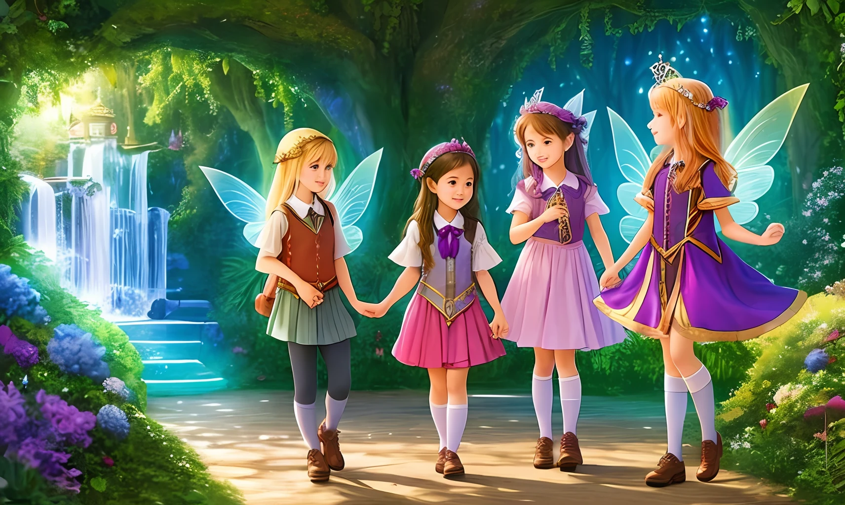 Chapter 1: The Discovery
- Enchanted Kingdom
-Fairies
- 3 Fairy friends
- Inseparable Friends
-Playing
-Exploring
- Magical World
- School of Magic
-Powers
-Journey
- Enchanted School