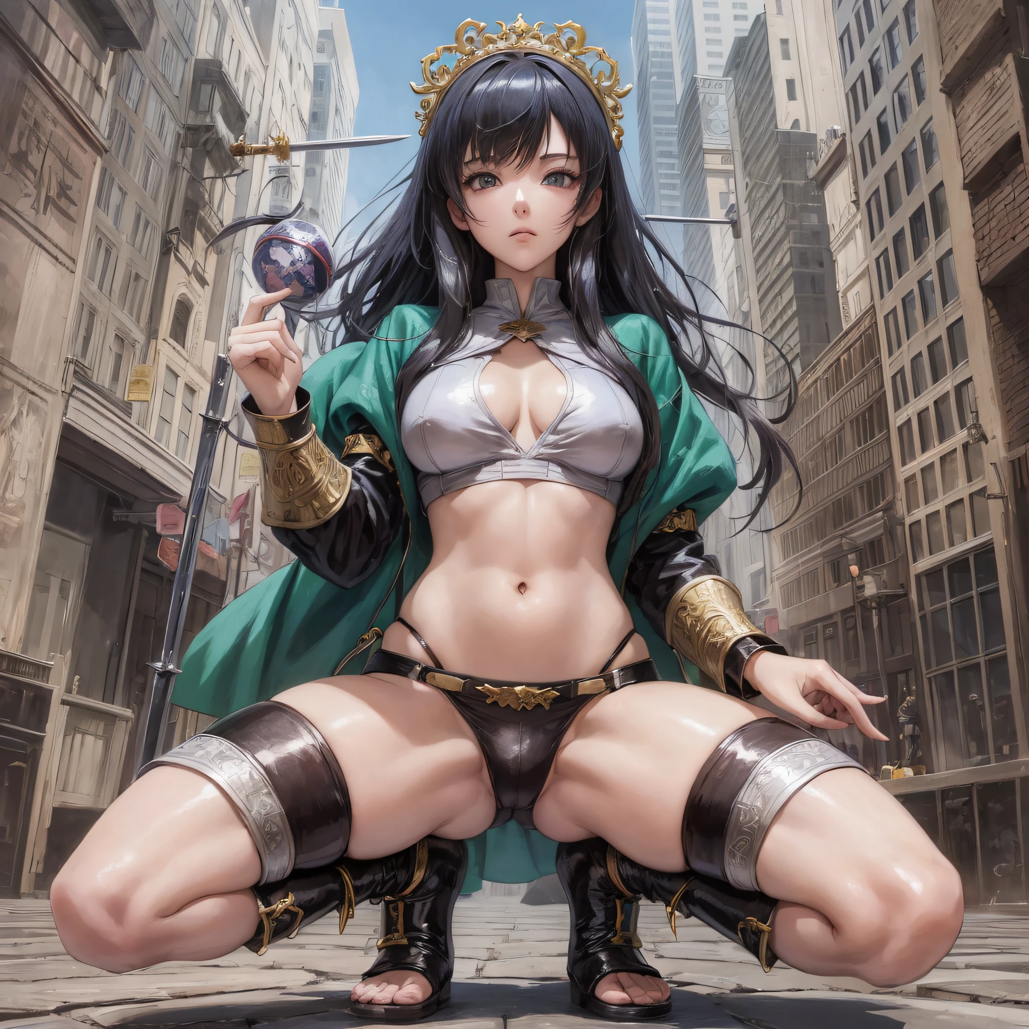 ((Anime style)) Girls. A world of swords and sorcery. Feathered. Underwear. Two-tone proof. Squat down and open your crotch --auto --s2