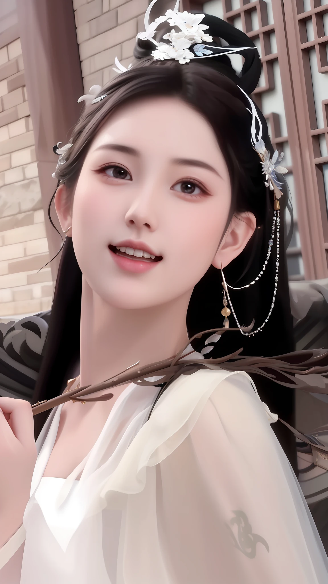Close-up of a woman wearing a headdress and veil, Dila Badil Murat, Palace, Girl in Hanfu, inspired by Tang Yifen, inspired by Lan Ying, inspired by Huang Ji, Xian Xia Fantasy, Xian Xia, inspired by Zhang Yin, Ruan Family Beauty! , inspired by Qiu Ying, inspired by Du Qiong,
Ultra HD, perfect detail, realistic picture, extreme picture quality, perfect character structure, ultra-wide angle lens, dynamic angle, highest precision, 8k resolution, tone and dark, 8k, Ultra HD, 8K HD-ar 9:16 v1