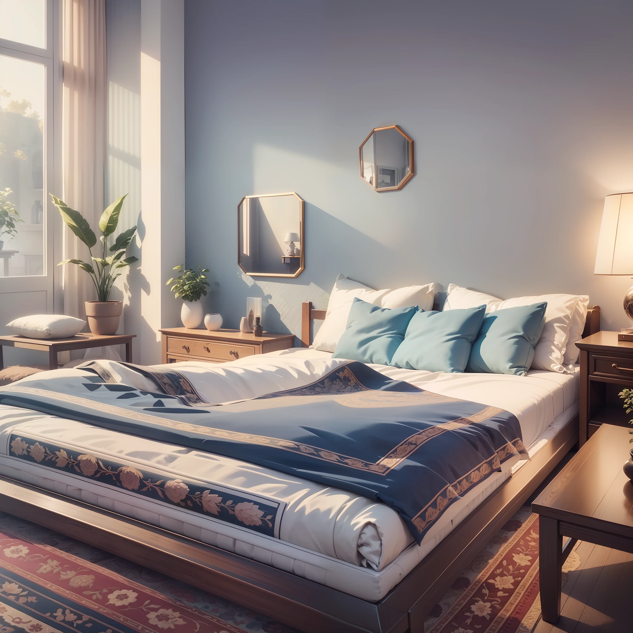 Isometric room, pure white background, best quality, ((low polygon), (hyper-realistic, uniform 8k wallpaper), (best quality), (best illustration), (best shadow), ((living room)), Chinese style, pastel tones, light curtain, carpet, wine cabinet, cotton and linen sofa, wooden furniture, soft light, plants, painting, vase, octane rendering, ray tracing, super detailed --auto --s2
