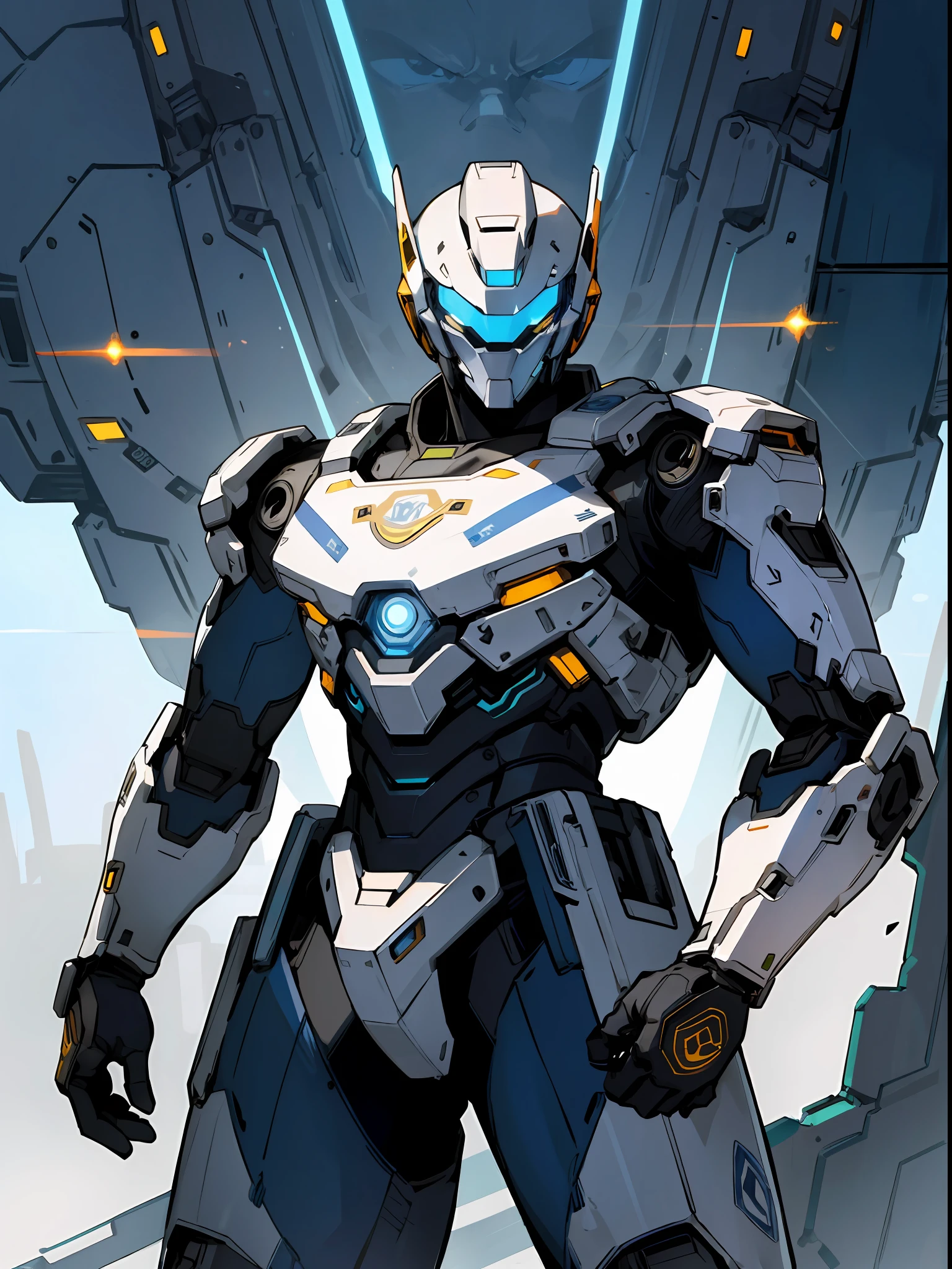 This illustration depicts a boy wearing a cool robot suit. He stands with a confident expression on his face and has a truly hero-like presence.
The boy's robot suit incorporates advanced technology and features a stylish design. It combines metallic textures with futuristic elements to give it a sophisticated look.
The details of the suit include gears, bolts and emblems, expressing the strength and functionality of the robot. In his hands are held sharp weapons and special equipment, emphasizing his combat abilities.
The background incorporates sci-fi elements such as futuristic cities and ruined urban landscapes. The effects and energy of light are in the air, making his presence even more pronounced.
The boy's posture is powerful and full of confidence. He looks like a guardian of the universe or a hero of the future.
Capture the details in the highest quality, depicting the design and texture of the robot suit and even the sci-fi elements of the background. Please enjoy the illustrations that express the appearance of a cool and powerful boy.