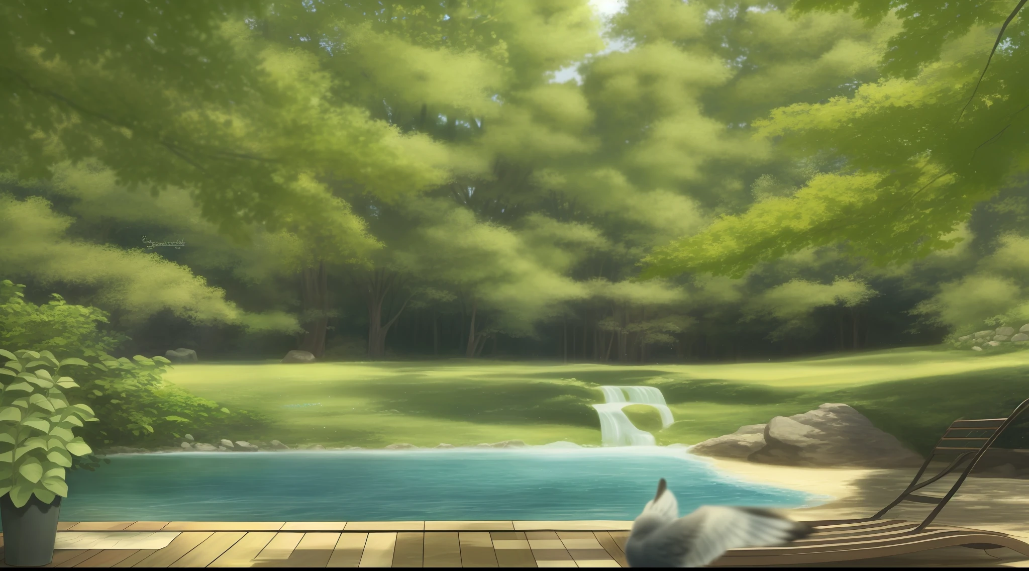Chachoeira, a relaxing scene