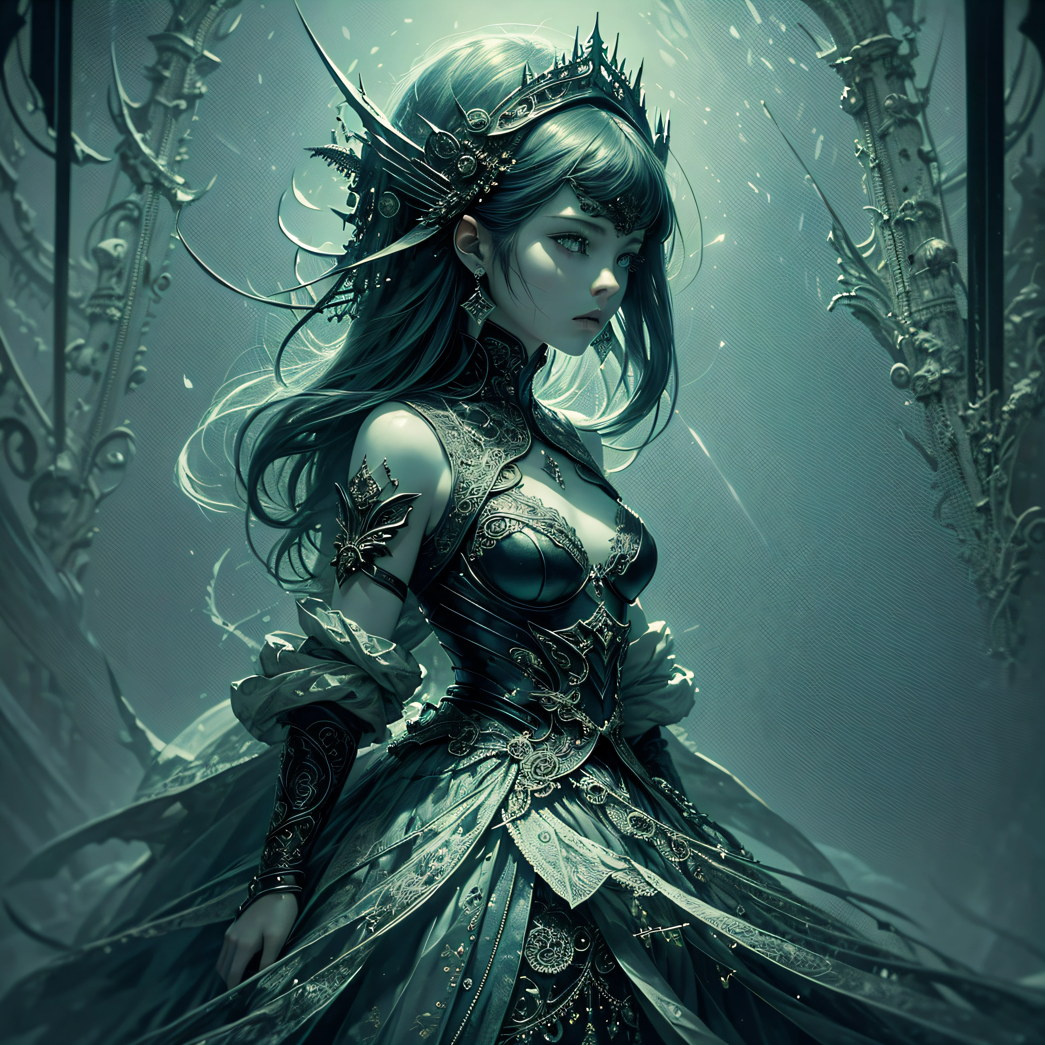(masterpiece), best quality, high resolution, an extremely delicate and beautiful art piece, a surreal and dreamlike ambiance, (1 subject), dark and moody atmosphere, unique and imaginative visual style, intricate details and patterns, "zero reploid". --auto --s2